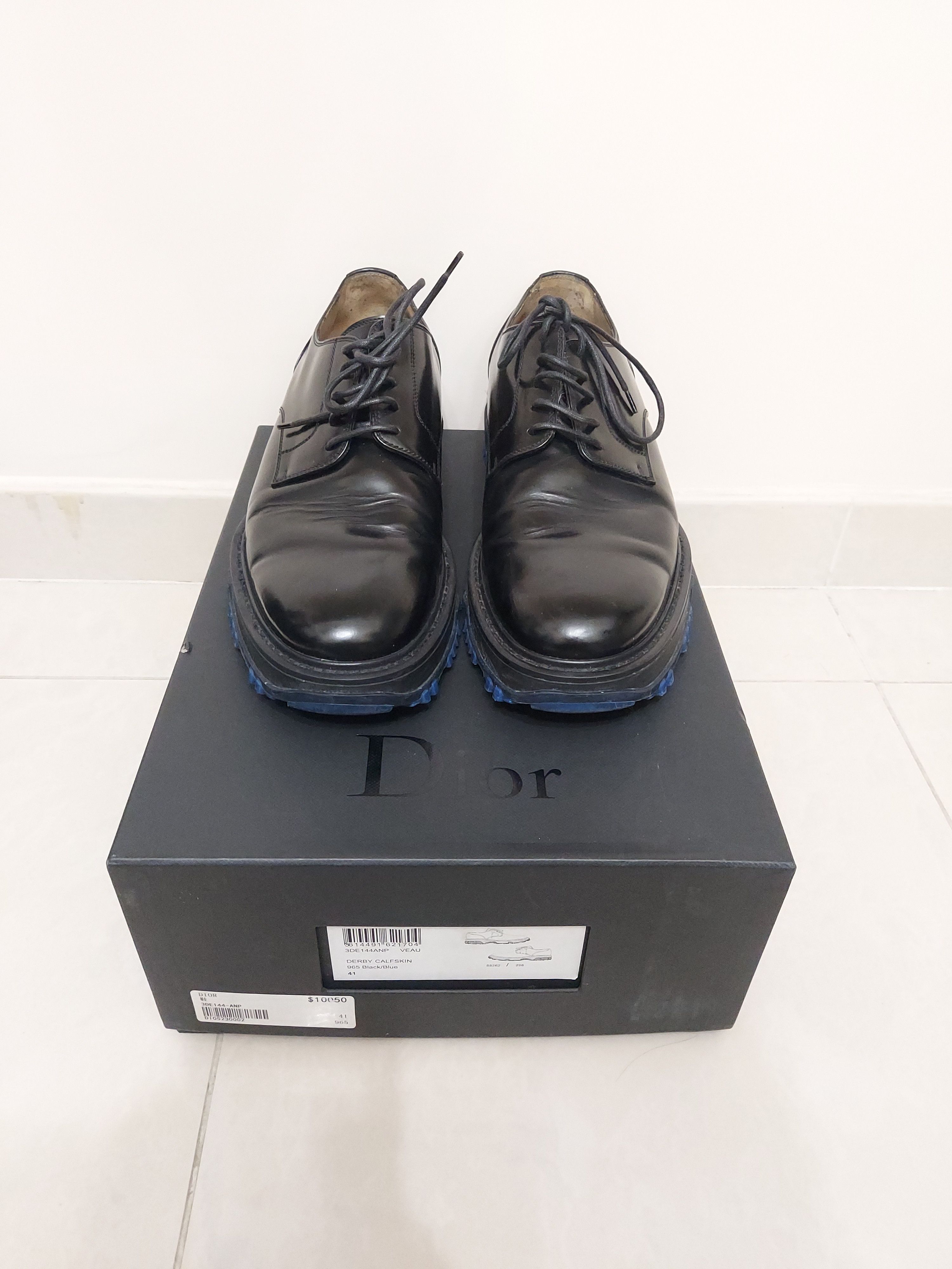 Dior FW15 AW15 Contrast Platform Sole Leather Derbies Size US 8 / EU 41 - 2 Thumbnail