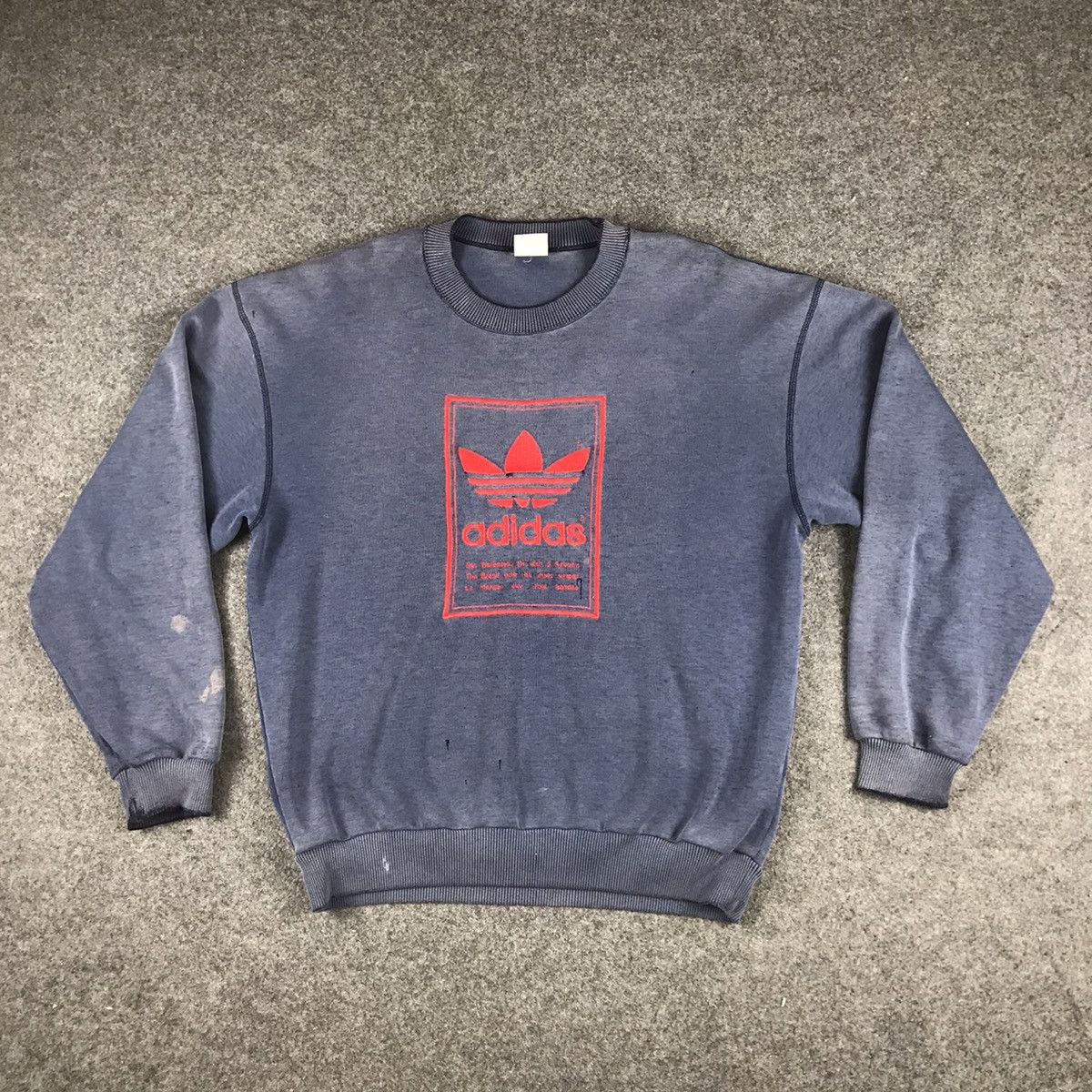 Adidas × Japanese Brand × Vintage Adidas Vintage big logo Sweatshirt Size US L / EU 52-54 / 3 - 1 Thumbnail