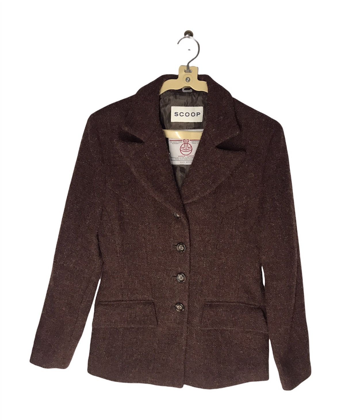 Harris Tweed Scoop Harris tweed wool jacket woman cutting Size M / US 6-8 / IT 42-44 - 1 Thumbnail