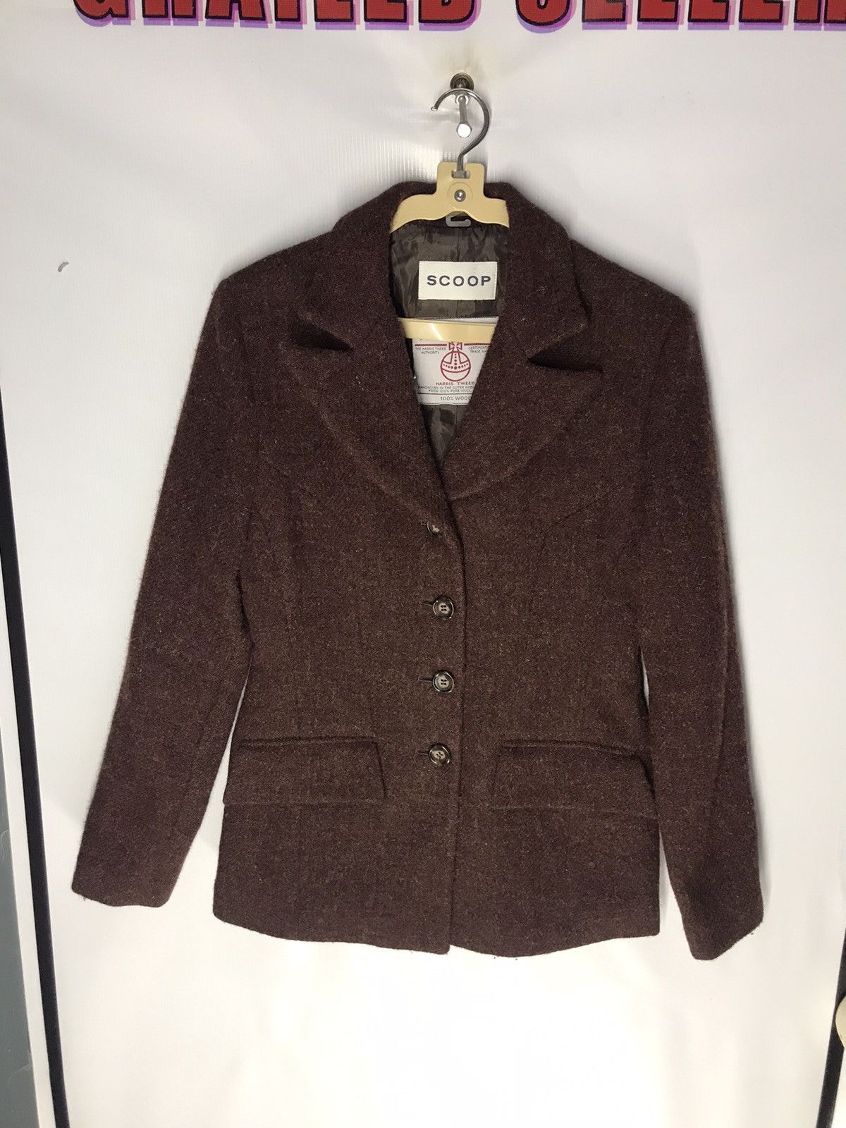 Harris Tweed Scoop Harris tweed wool jacket woman cutting Size M / US 6-8 / IT 42-44 - 5 Thumbnail