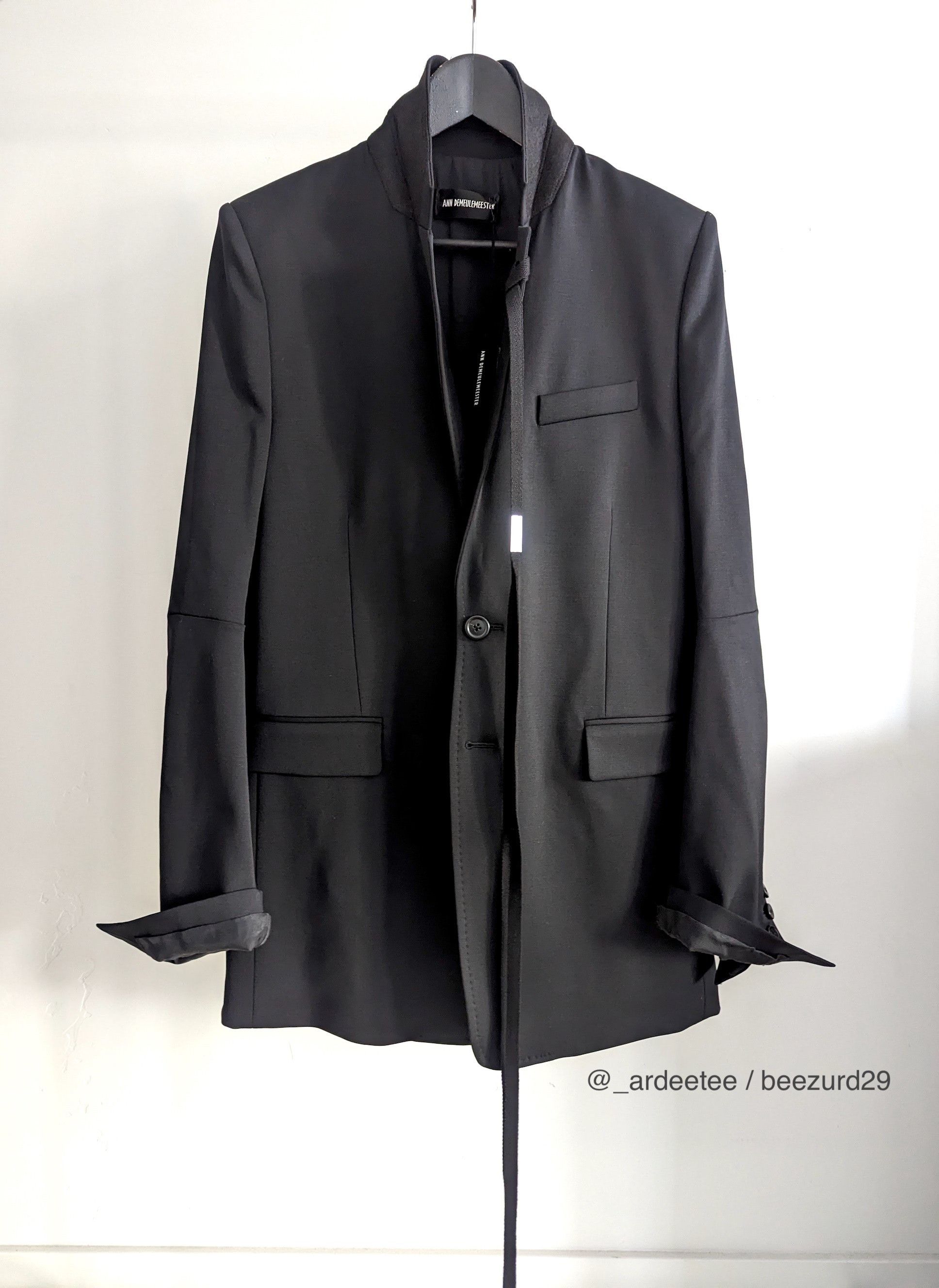 Ann Demeulemeester *NEW* $2270 ALEXANDER RIBBON JACKET/BLAZER 46FR/50IT/M Size 40R - 1 Thumbnail