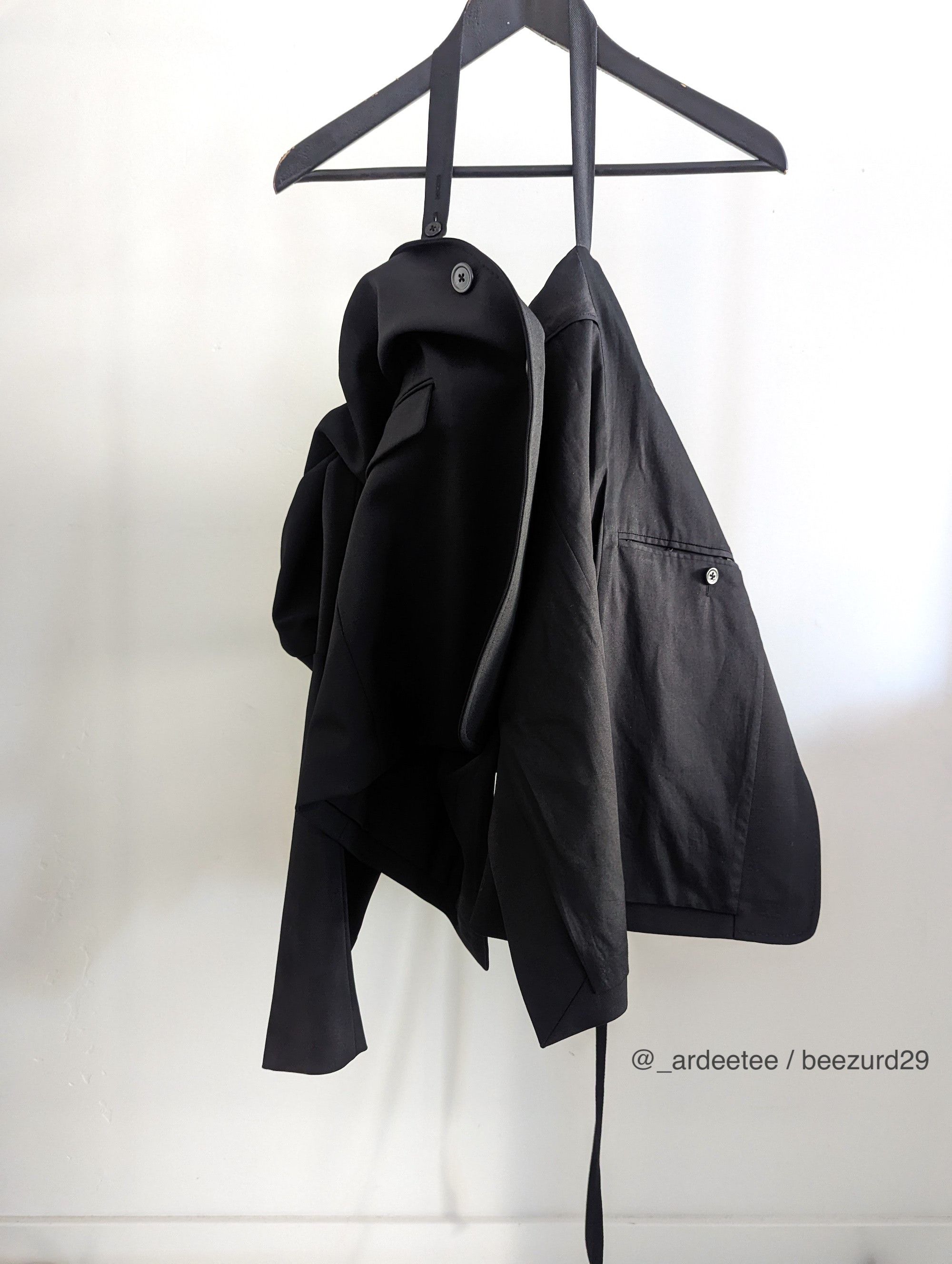 Ann Demeulemeester *NEW* $2270 ALEXANDER RIBBON JACKET/BLAZER 46FR/50IT/M Size 40R - 8 Thumbnail