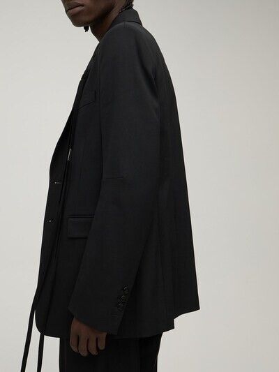 Ann Demeulemeester *NEW* $2270 ALEXANDER RIBBON JACKET/BLAZER 46FR/50IT/M Size 40R - 14 Thumbnail