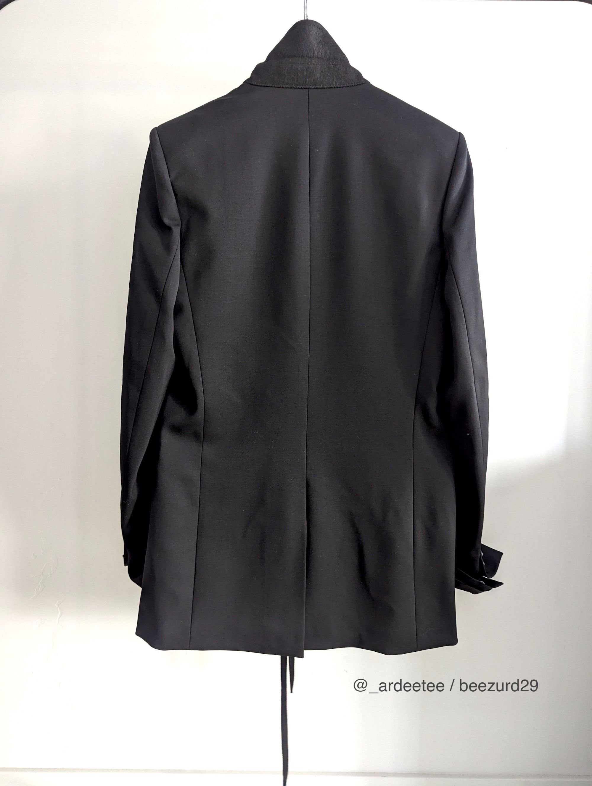 Ann Demeulemeester *NEW* $2270 ALEXANDER RIBBON JACKET/BLAZER 46FR/50IT/M Size 40R - 7 Thumbnail