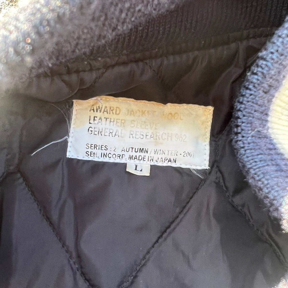 General Research General Research AW2001 ‘962’ Leather Varsity Jacket Size US L / EU 52-54 / 3 - 5 Thumbnail