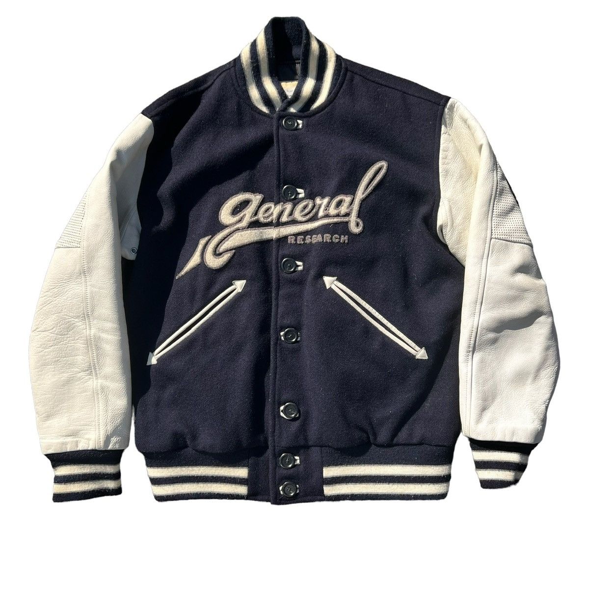 General Research General Research AW2001 ‘962’ Leather Varsity Jacket Size US L / EU 52-54 / 3 - 1 Thumbnail
