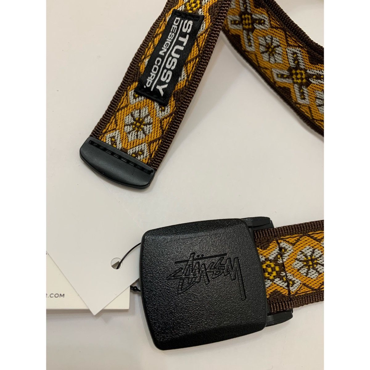 Stussy STUSSY LOGO GEOMETRIC WOVEN BELT Size ONE SIZE - 4 Thumbnail