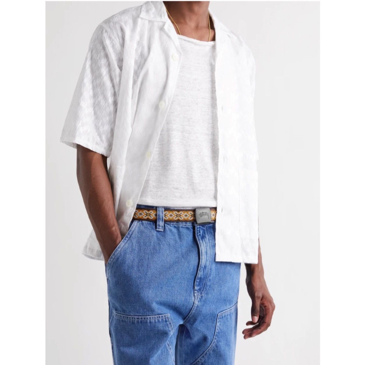 Stussy STUSSY LOGO GEOMETRIC WOVEN BELT Size ONE SIZE - 3 Thumbnail