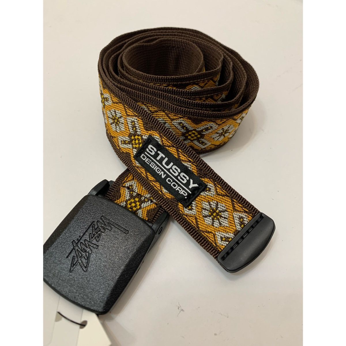 Stussy STUSSY LOGO GEOMETRIC WOVEN BELT Size ONE SIZE - 9 Thumbnail