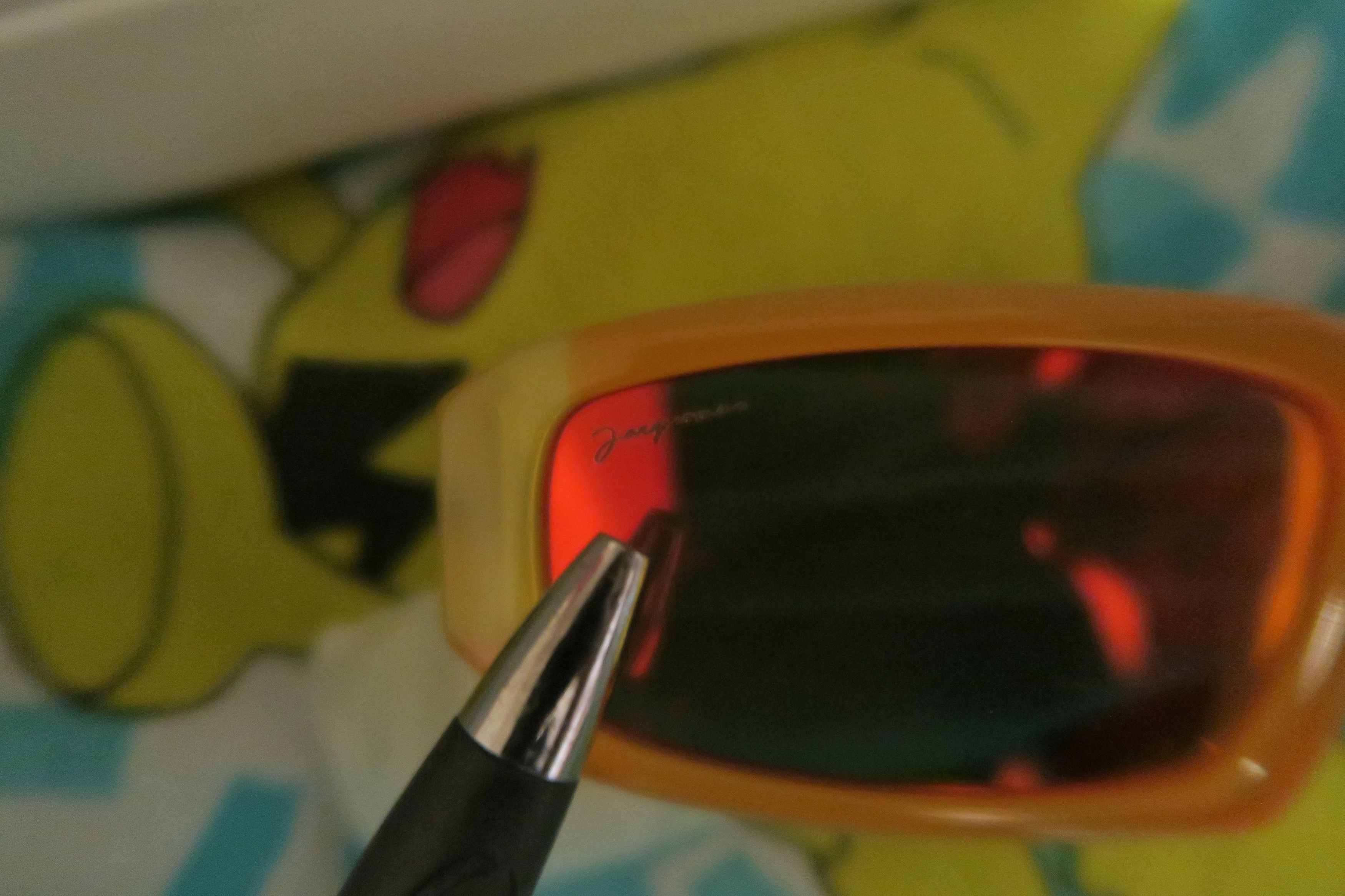 Jacquemus × SSENSE Jacquemus Les Lunettes Altu Contrast Sunglasses JQUF-MA37 Size ONE SIZE - 6 Thumbnail