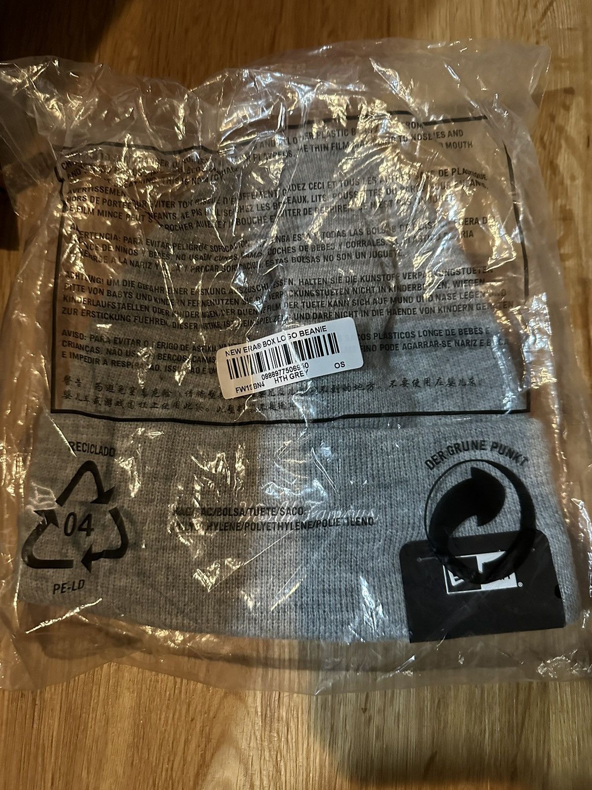 New Era × Supreme Supreme new era heather Grey box logo bandana beanie FW19 Size ONE SIZE - 2 Thumbnail