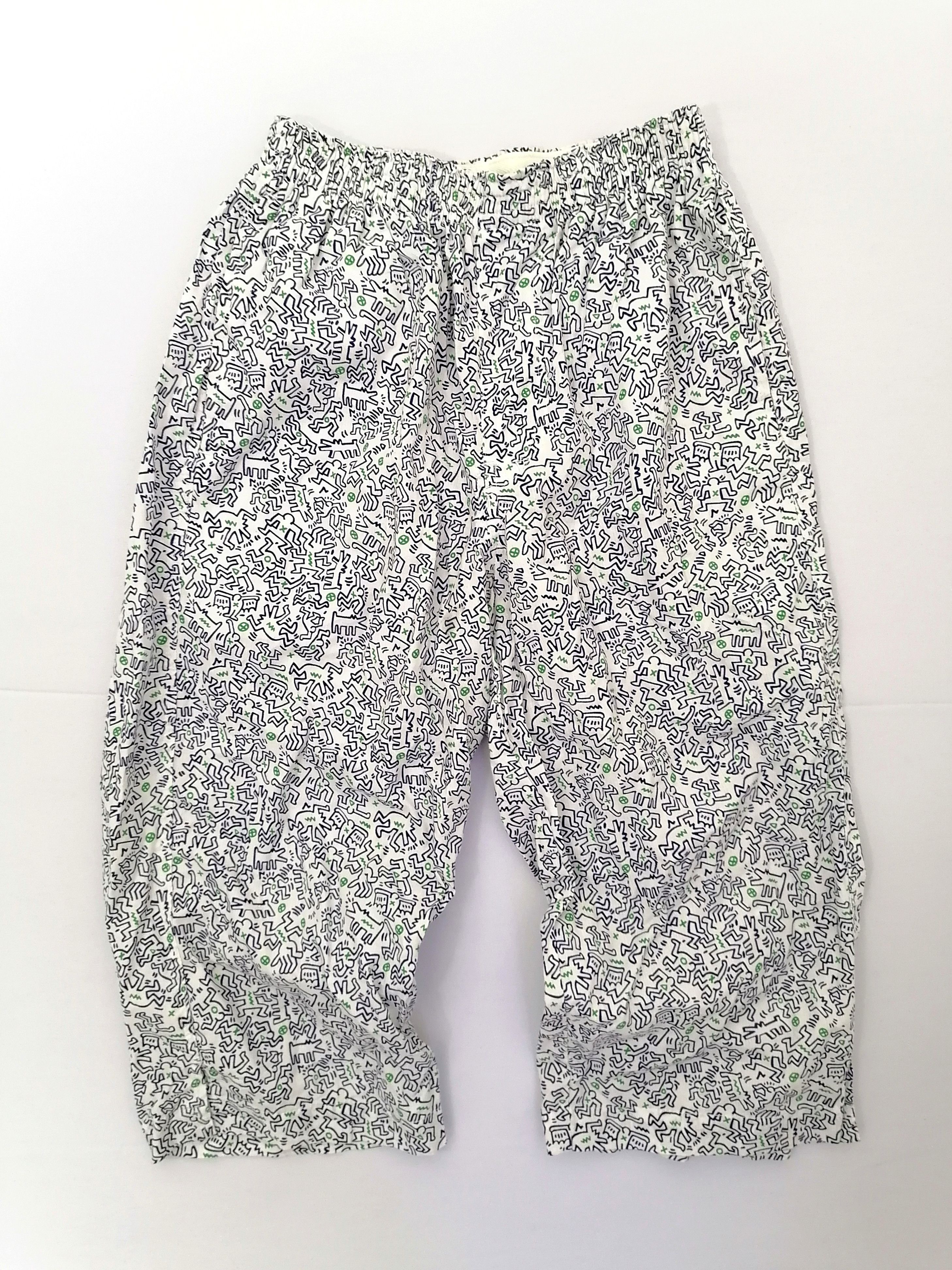 Keith Haring × Uniqlo Uniqlo X SPRZNY Keith Haring Allover Print Capri Pants Size US 30 / EU 46 - 2 Thumbnail