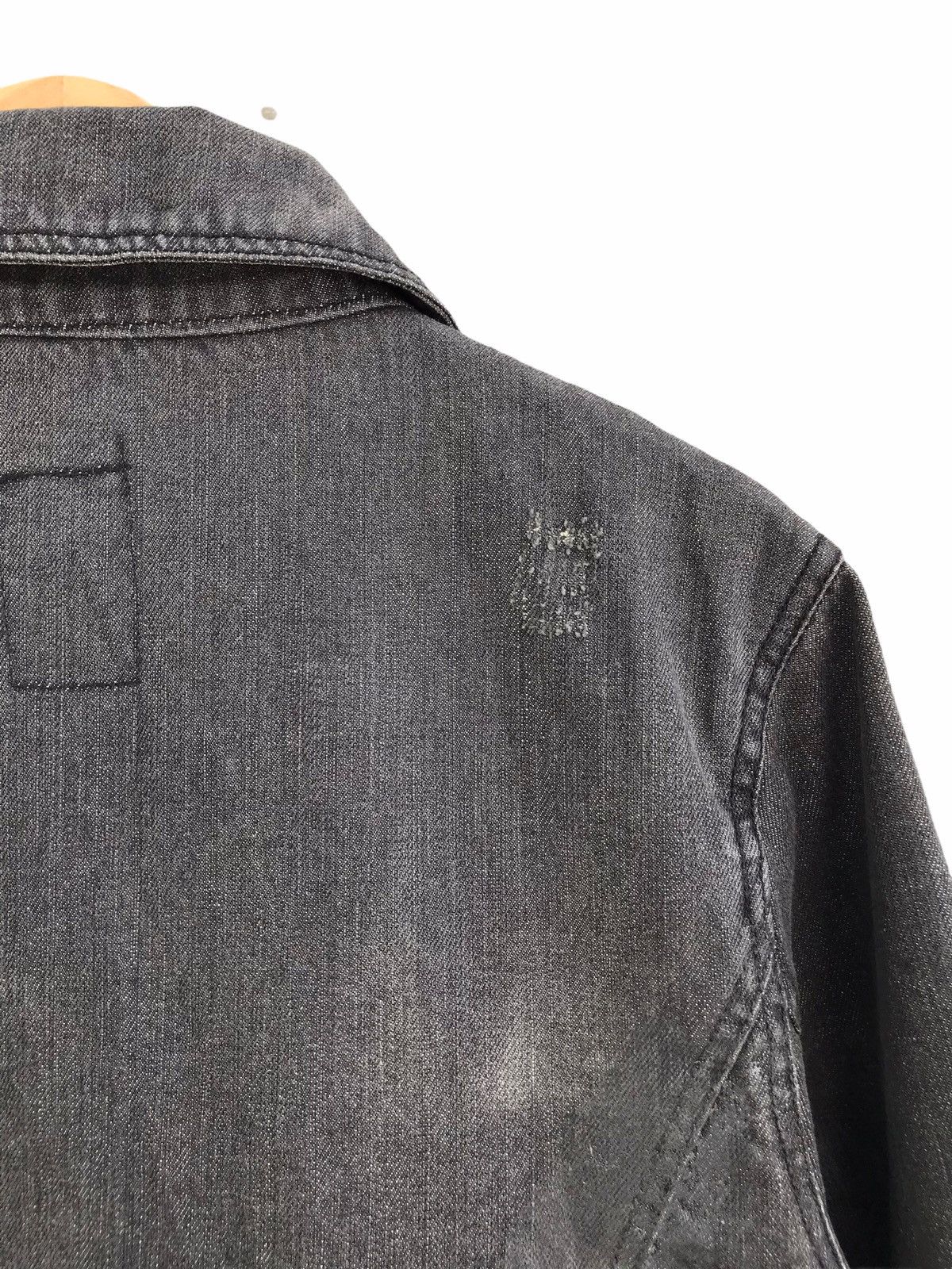 Japanese Brand Number 9 Chains Coated Paint Denim Jacket Size US M / EU 48-50 / 2 - 11 Thumbnail