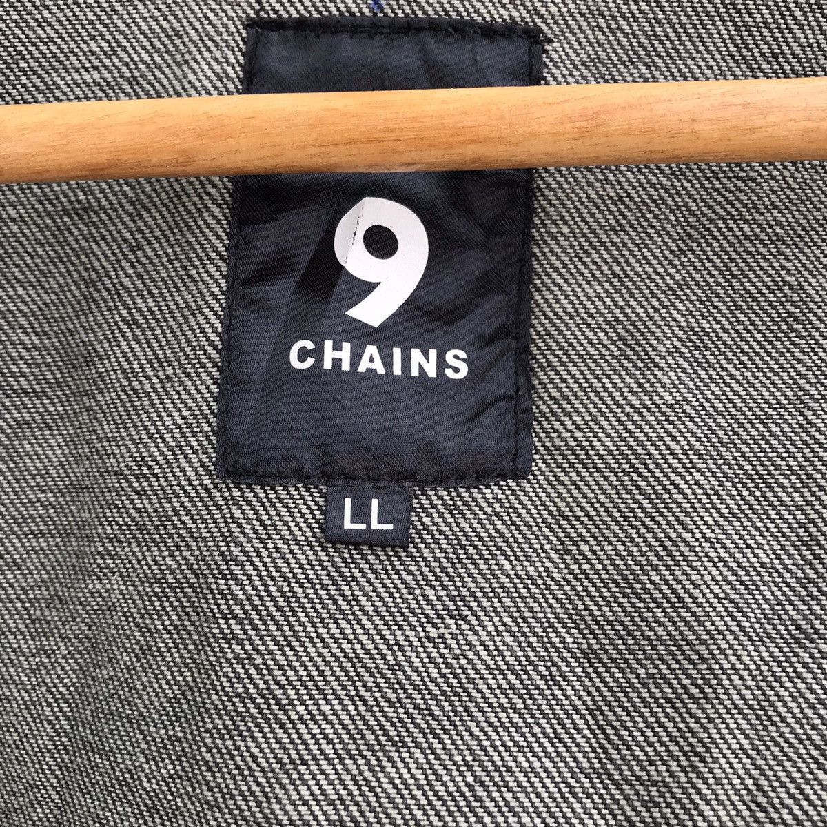 Japanese Brand Number 9 Chains Coated Paint Denim Jacket Size US M / EU 48-50 / 2 - 16 Thumbnail