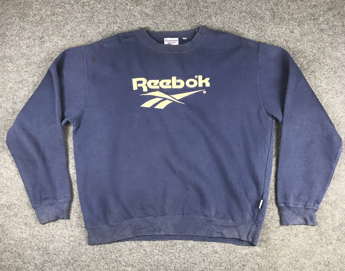 Japanese Brand × Reebok × Vintage 🔥Vintage reebok big logo embriordered sweatshirt🔥 Size US XL / EU 56 / 4 - 1 Thumbnail