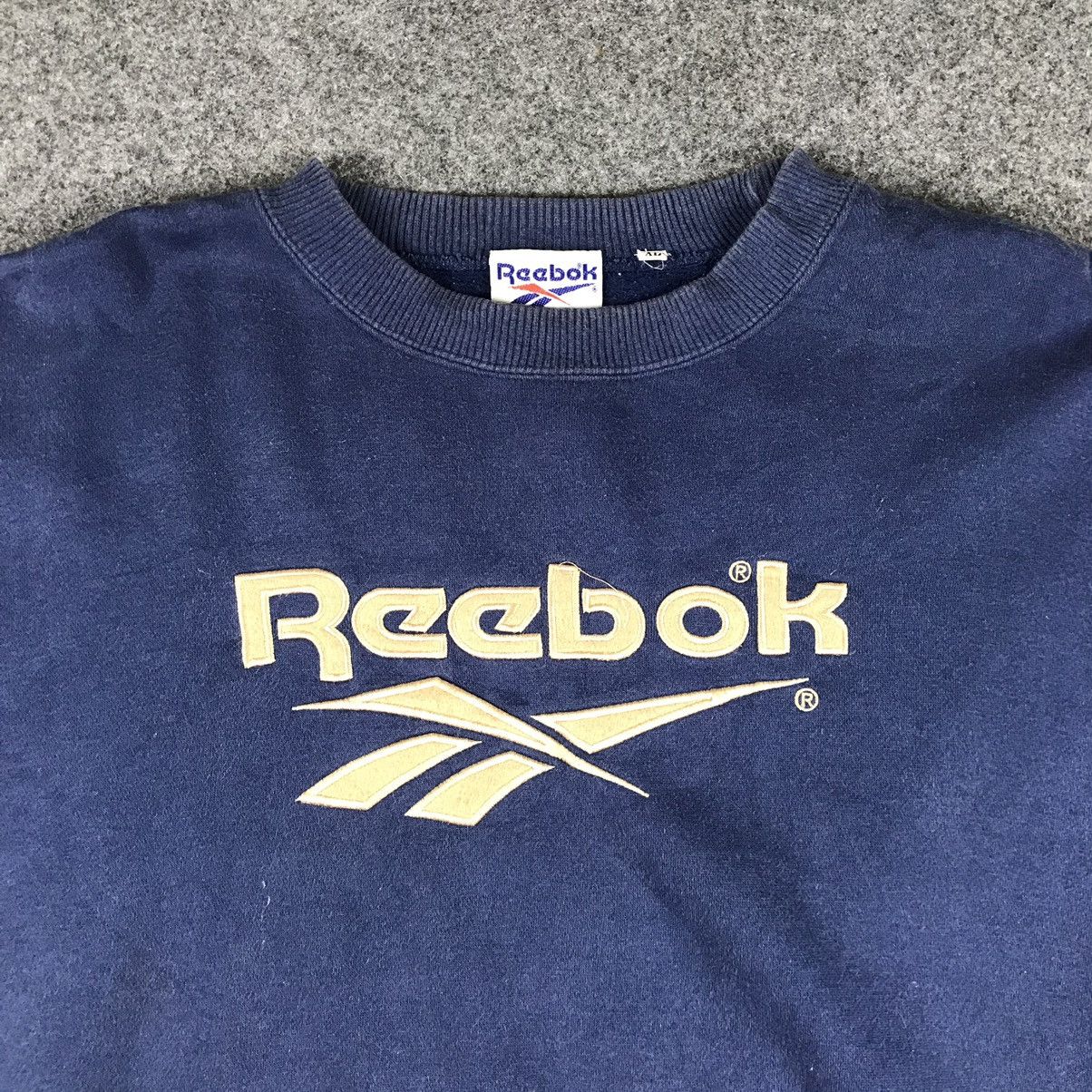 Japanese Brand × Reebok × Vintage 🔥Vintage reebok big logo embriordered sweatshirt🔥 Size US XL / EU 56 / 4 - 3 Thumbnail