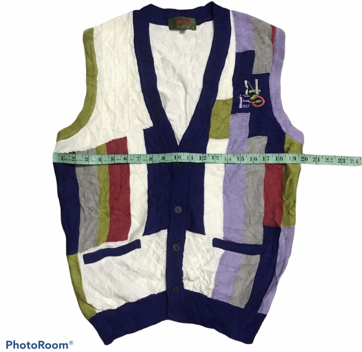 Kenzo × Vintage Vintage Kenzo Golf knitwear Vest Size US L / EU 52-54 / 3 - 6 Thumbnail