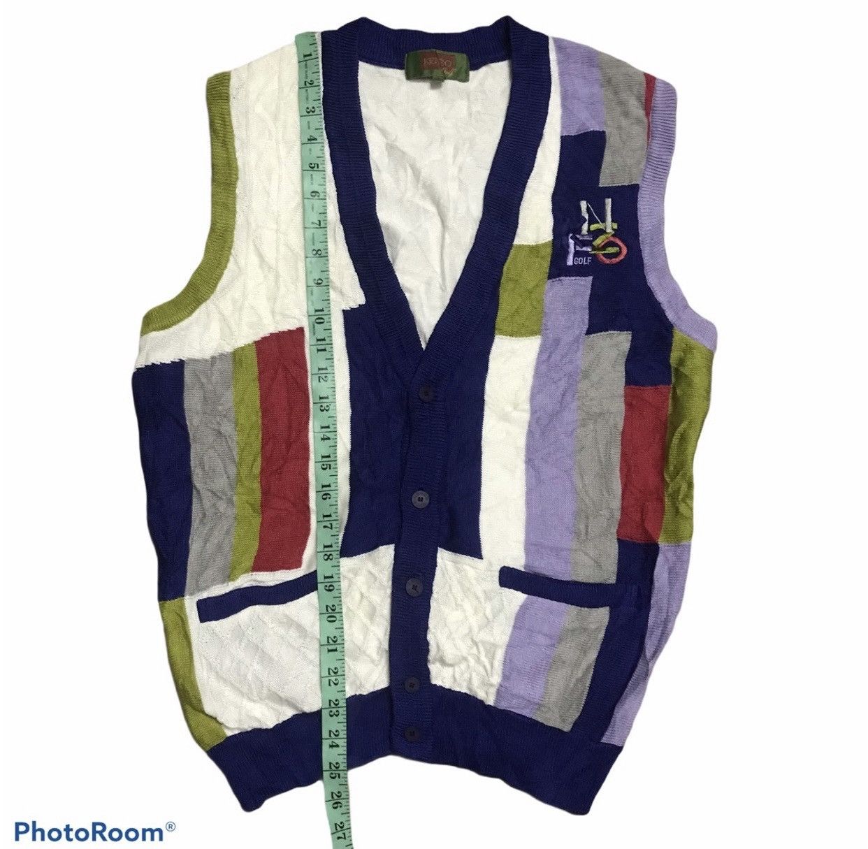Kenzo × Vintage Vintage Kenzo Golf knitwear Vest Size US L / EU 52-54 / 3 - 7 Thumbnail
