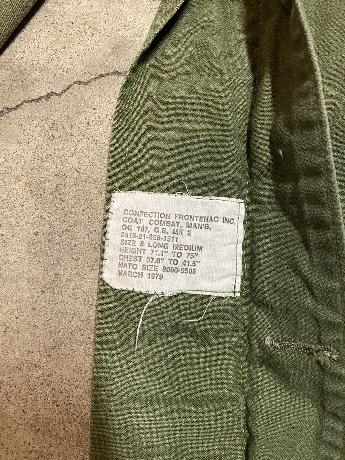 Vintage Vintage Canadian Military OG 107 GS MK 2 Field Jacket 70s Size US L / EU 52-54 / 3 - 11 Thumbnail