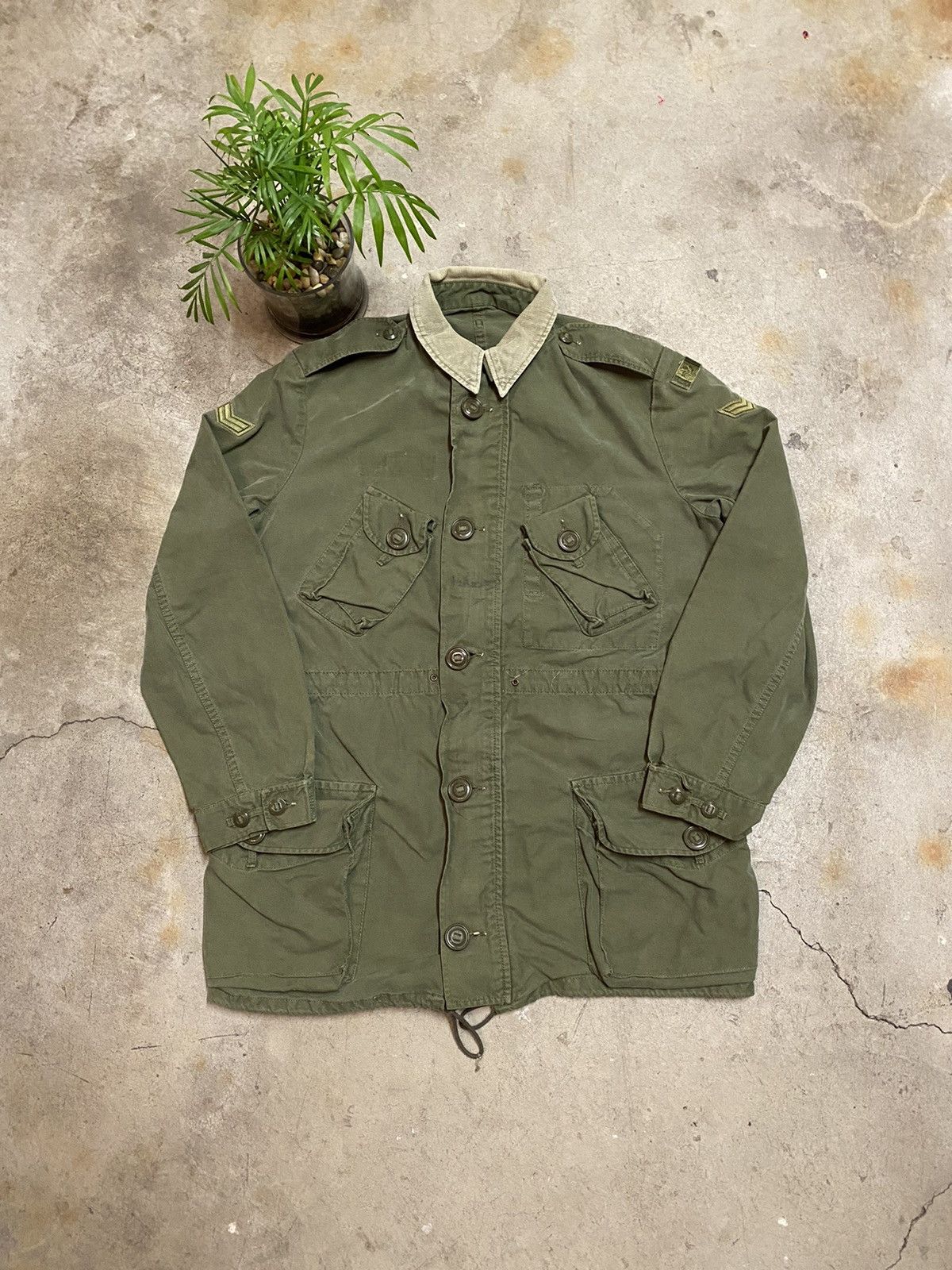 Vintage Vintage Canadian Military OG 107 GS MK 2 Field Jacket 70s Size US L / EU 52-54 / 3 - 3 Thumbnail