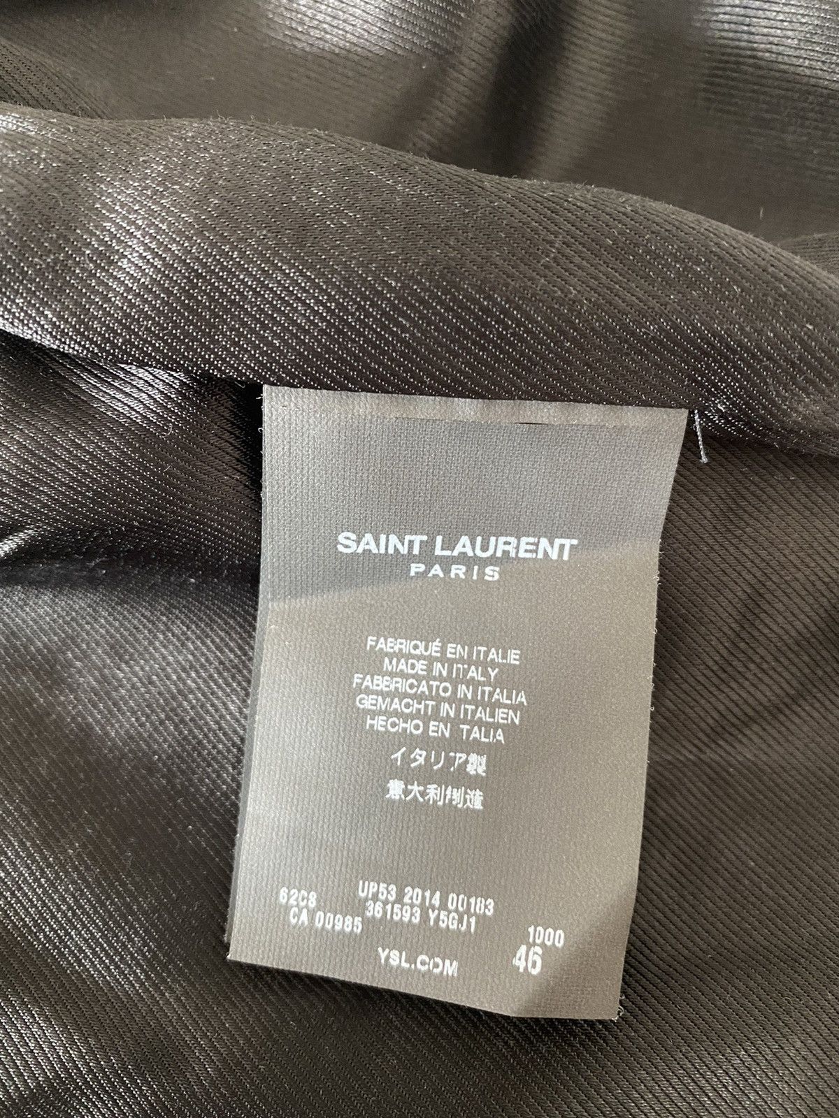 Hedi Slimane × Saint Laurent Paris FW14 Distressed Shearling Aviator Calf Bomber Size US S / EU 44-46 / 1 - 7 Thumbnail