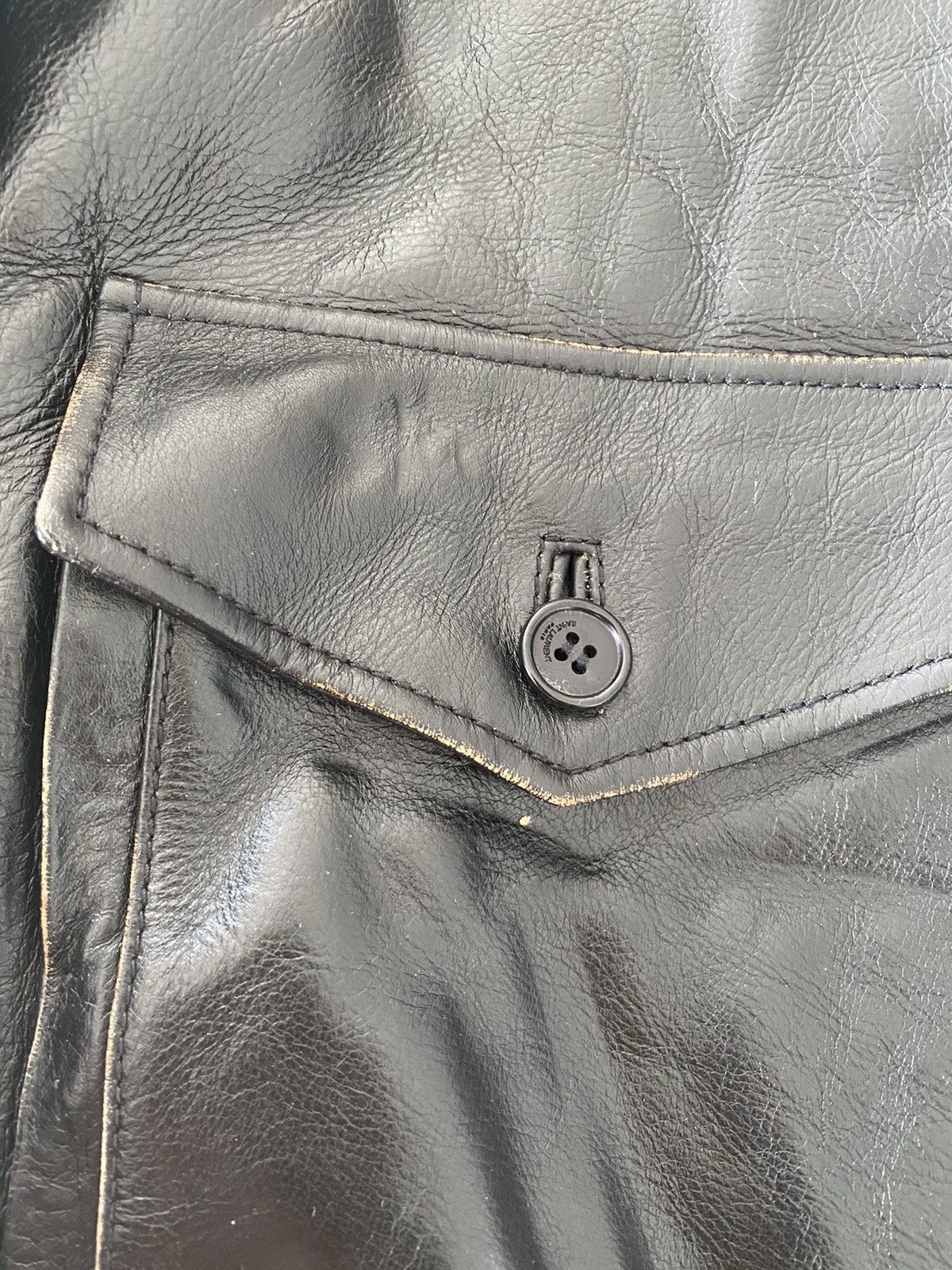 Hedi Slimane × Saint Laurent Paris FW14 Distressed Shearling Aviator Calf Bomber Size US S / EU 44-46 / 1 - 6 Thumbnail