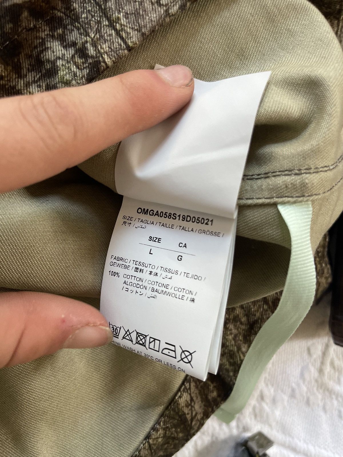 Off-White Off white “Real” Camouflage Buttons up LS Size US M / EU 48-50 / 2 - 18 Thumbnail