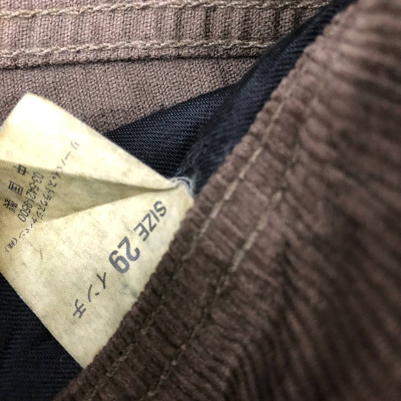 Levi's P186 VTG REDLOOP LEVI'S FLARED CORDUROY PANTS Size 29" - 8 Thumbnail