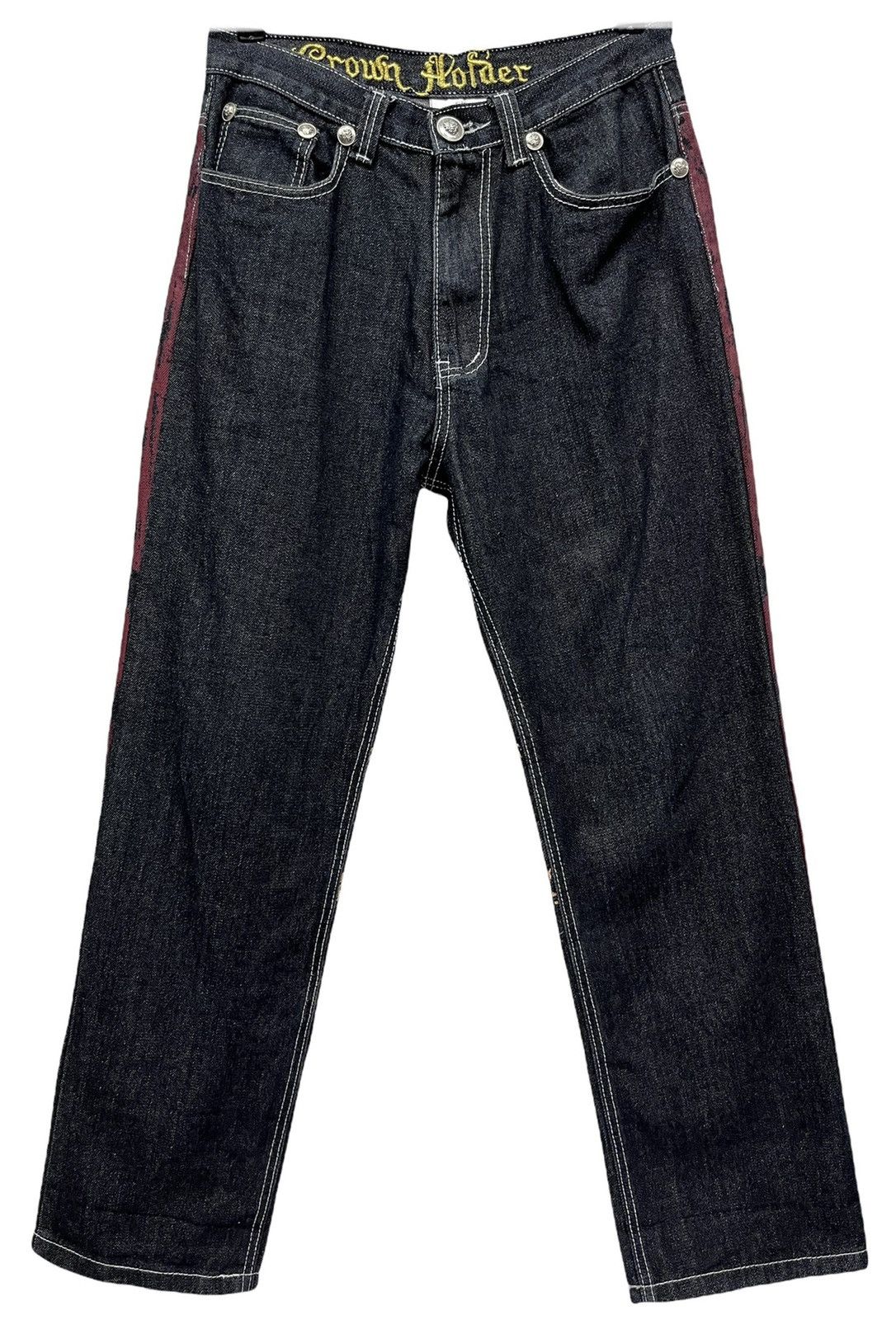 Tribal Streetwear Designer Embroidery Printed Tattoo Design Hip Hop Denim Size US 30 / EU 46 - 7 Thumbnail