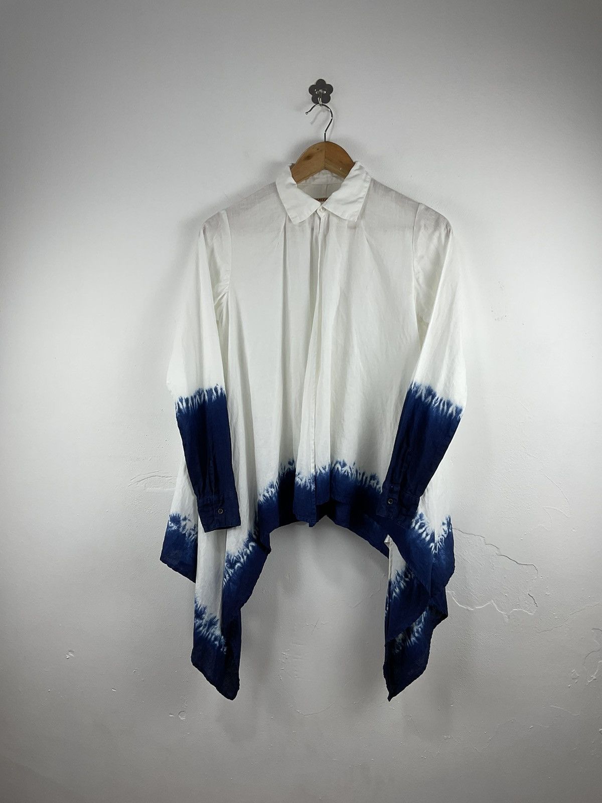 image of Kapital Poncho Shirt in White, Women's (Size XS)