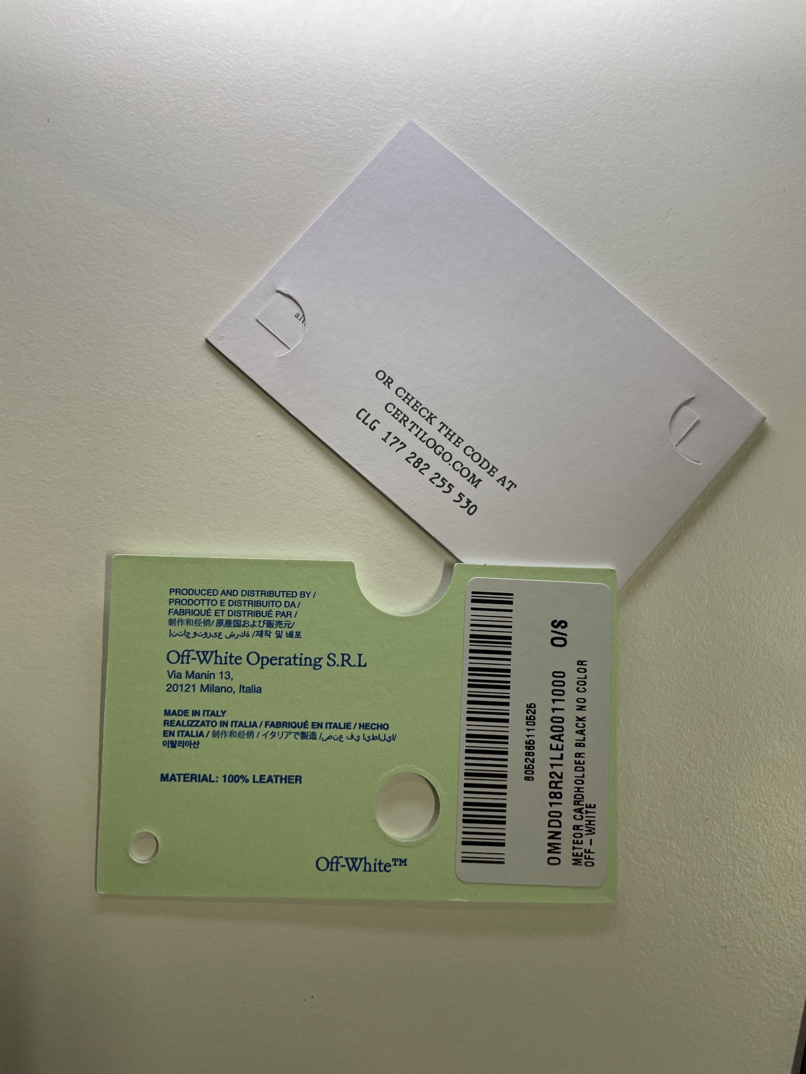 Off-White Off-White Cardholder (0486) Size ONE SIZE - 9 Thumbnail