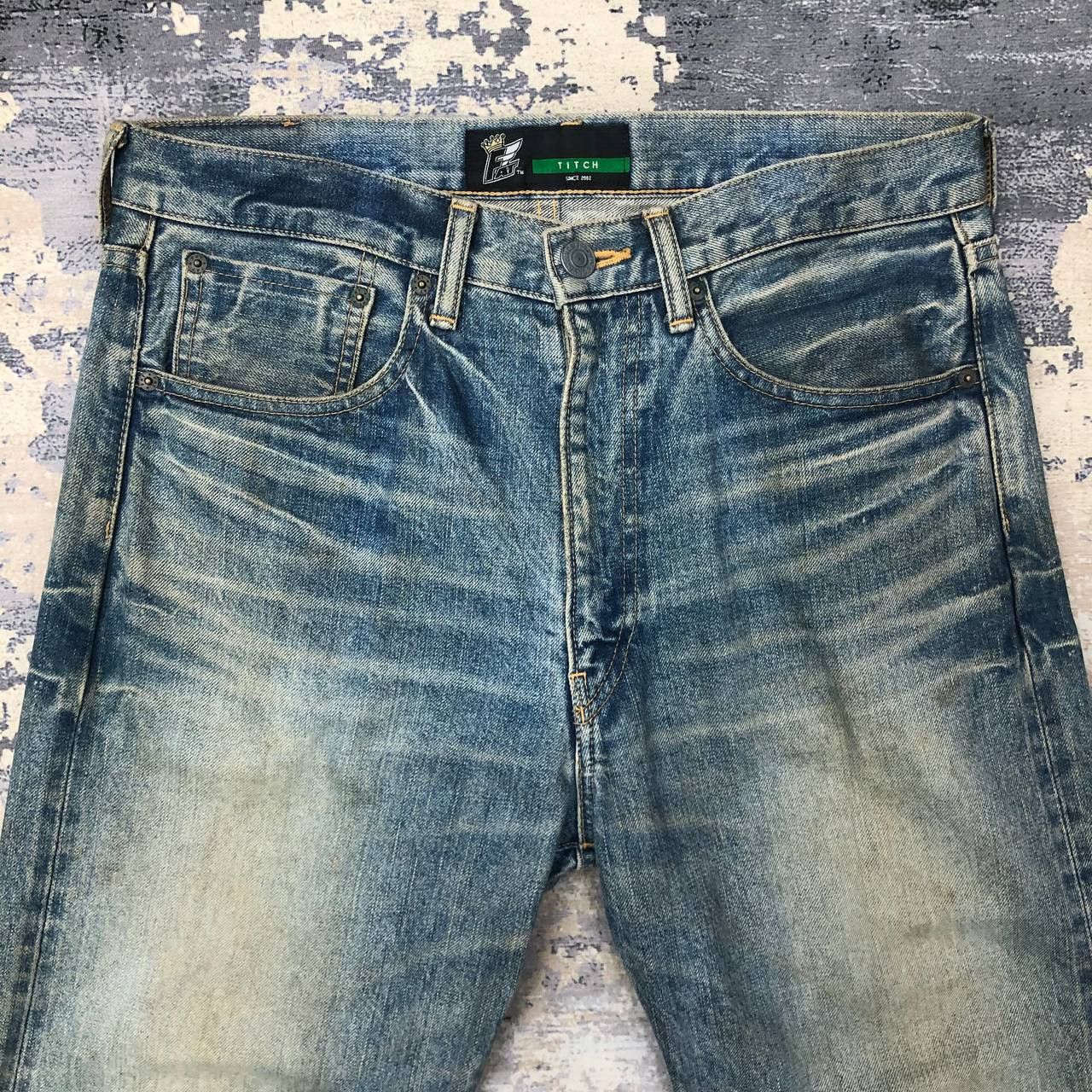 Japanese Brand P181 TITCH x FAT TOKYO DENIM MADE IN JAPAN Size US 33 - 3 Thumbnail