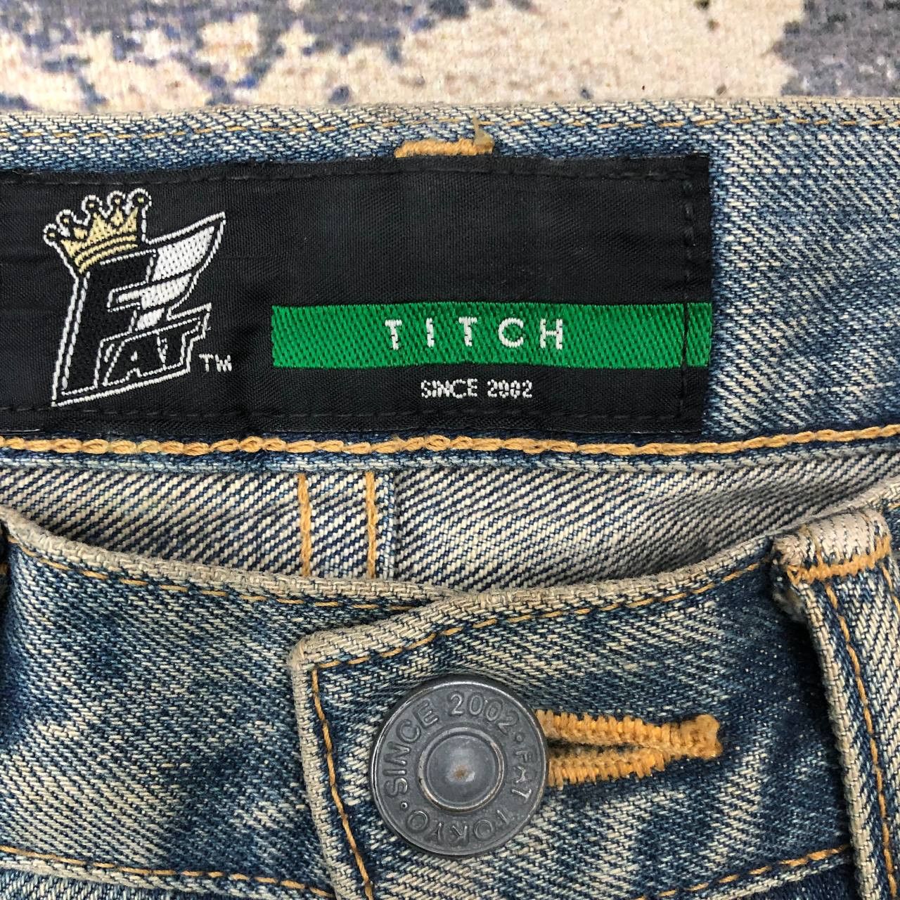 Japanese Brand P181 TITCH x FAT TOKYO DENIM MADE IN JAPAN Size US 33 - 5 Thumbnail