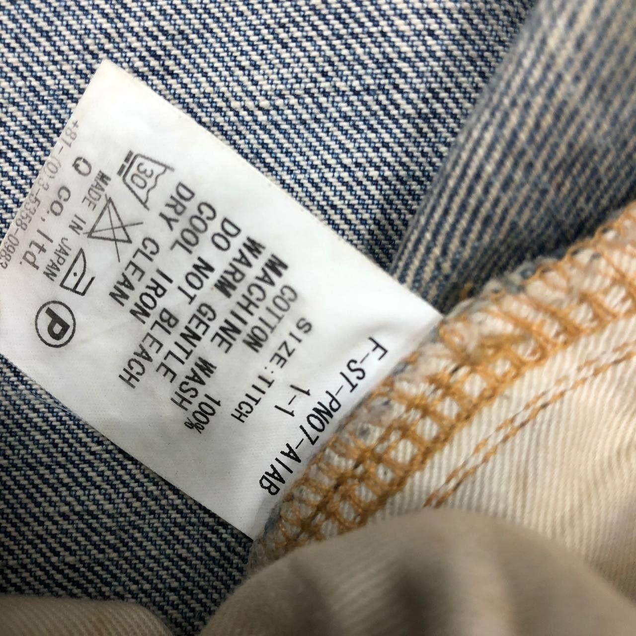 Japanese Brand P181 TITCH x FAT TOKYO DENIM MADE IN JAPAN Size US 33 - 11 Thumbnail