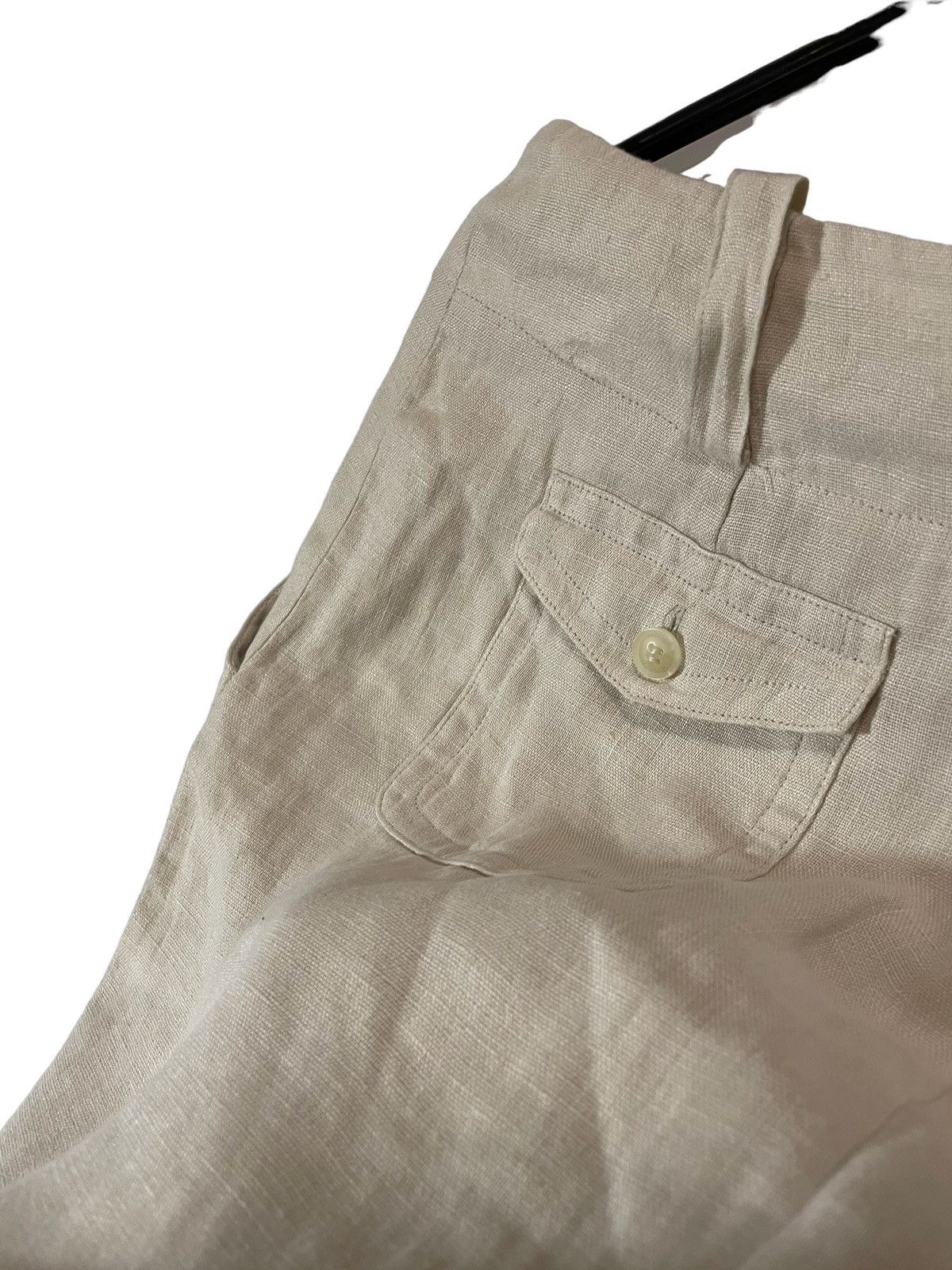 Designer × Max Mara Max Mara linen midi beige skirt Size 32" / US 10 / IT 46 - 8 Thumbnail