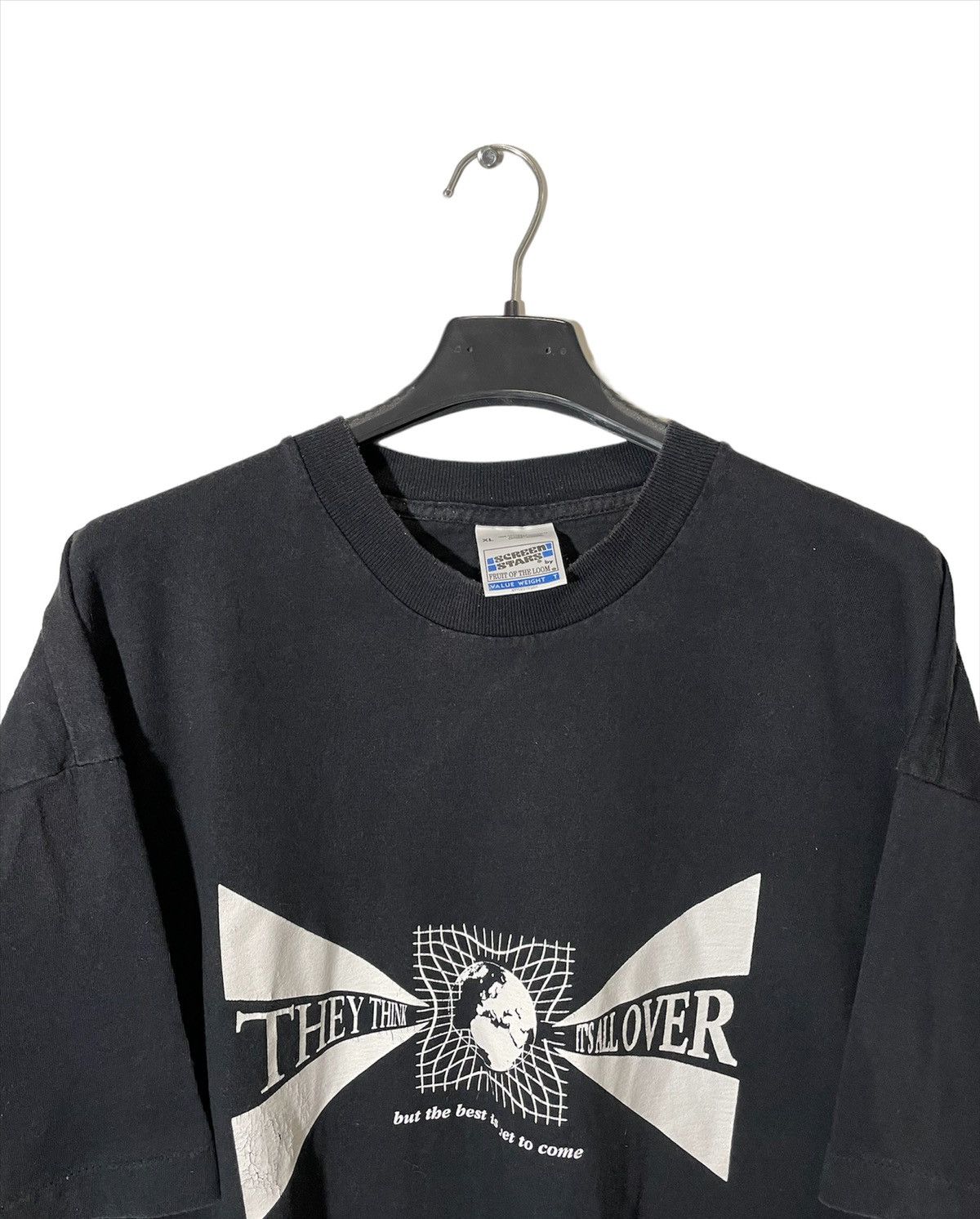 Vintage Screen Stars Vintage Crazy Global Rare y2k T-Shirt Size US XL / EU 56 / 4 - 2 Thumbnail