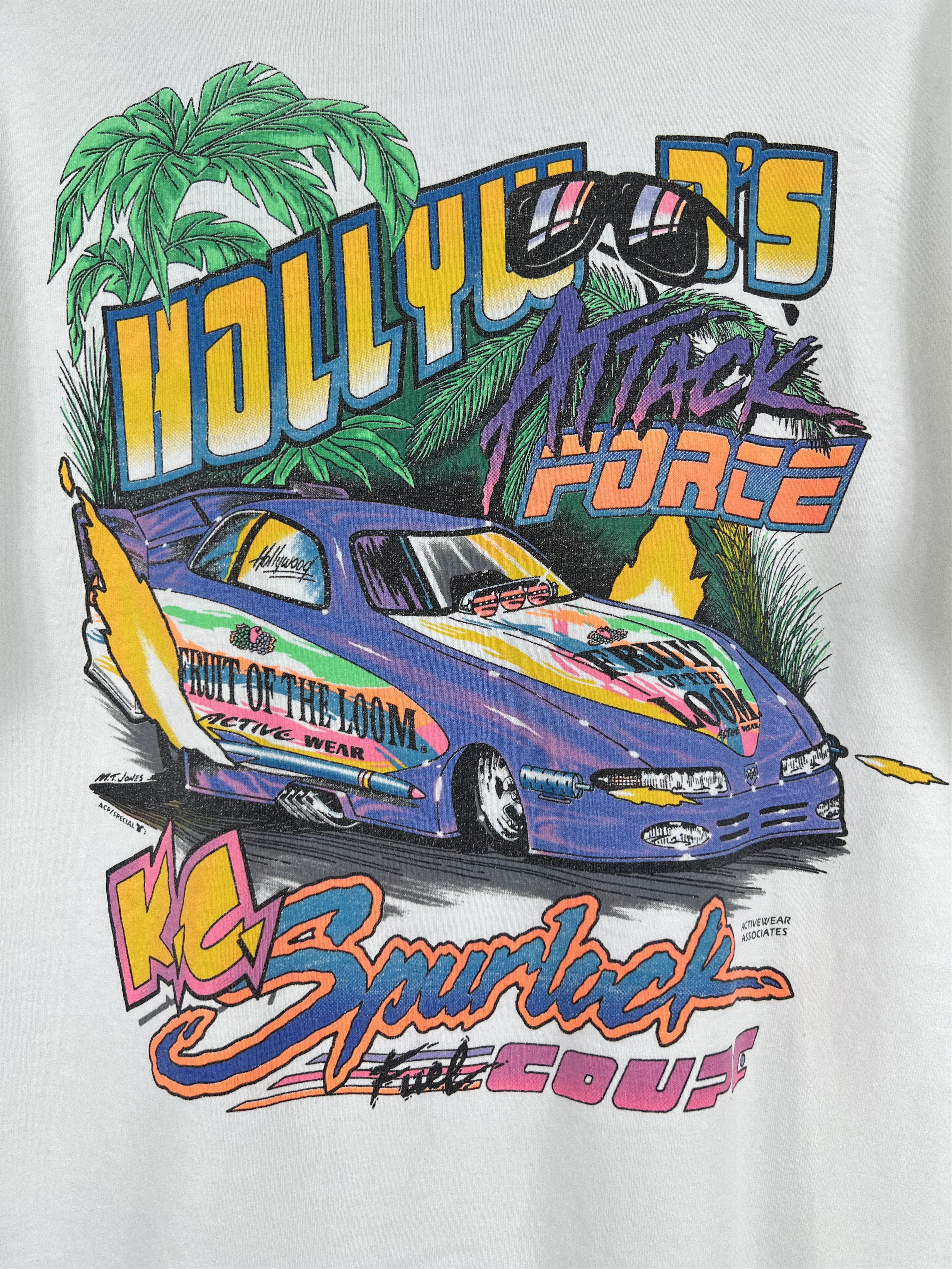 Vintage GTMD571 Vintage 90s Fruit of the Loom Active Wear Racing Size US XL / EU 56 / 4 - 4 Thumbnail
