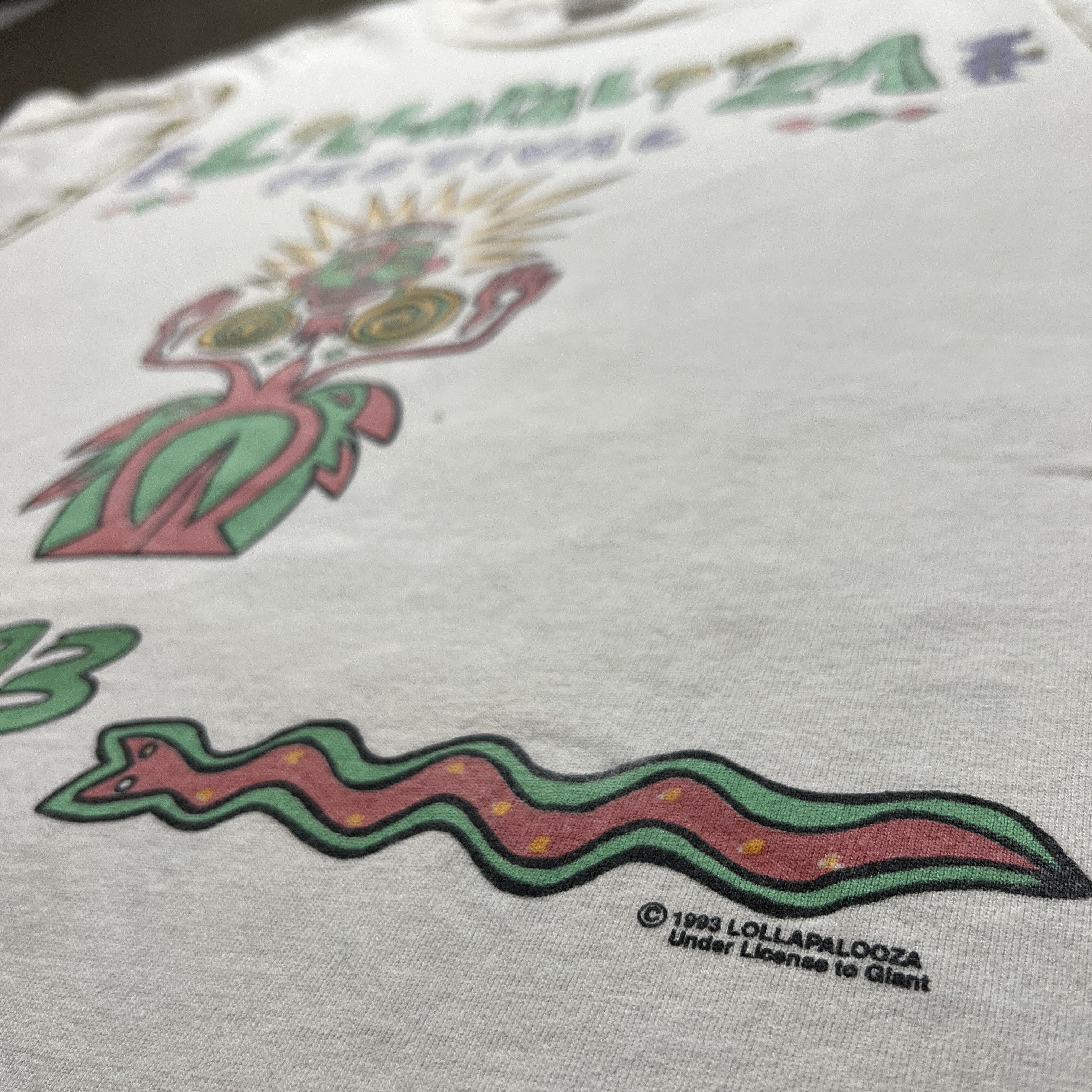 Band Tees × Vintage Vintage 90s 1993 Lollapalooza Promo Tee XL Size US XL / EU 56 / 4 - 3 Thumbnail