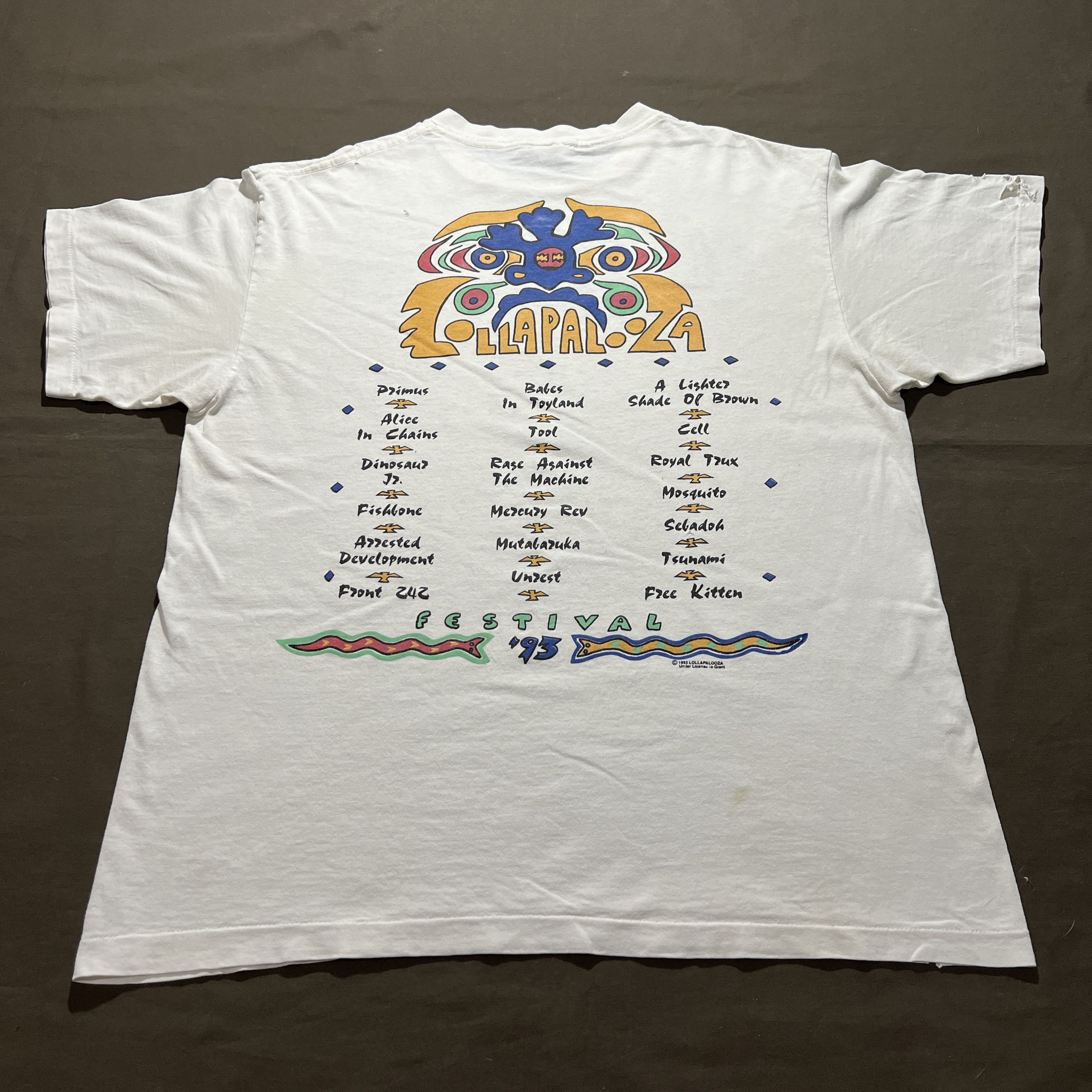 Band Tees × Vintage Vintage 90s 1993 Lollapalooza Promo Tee XL Size US XL / EU 56 / 4 - 10 Thumbnail