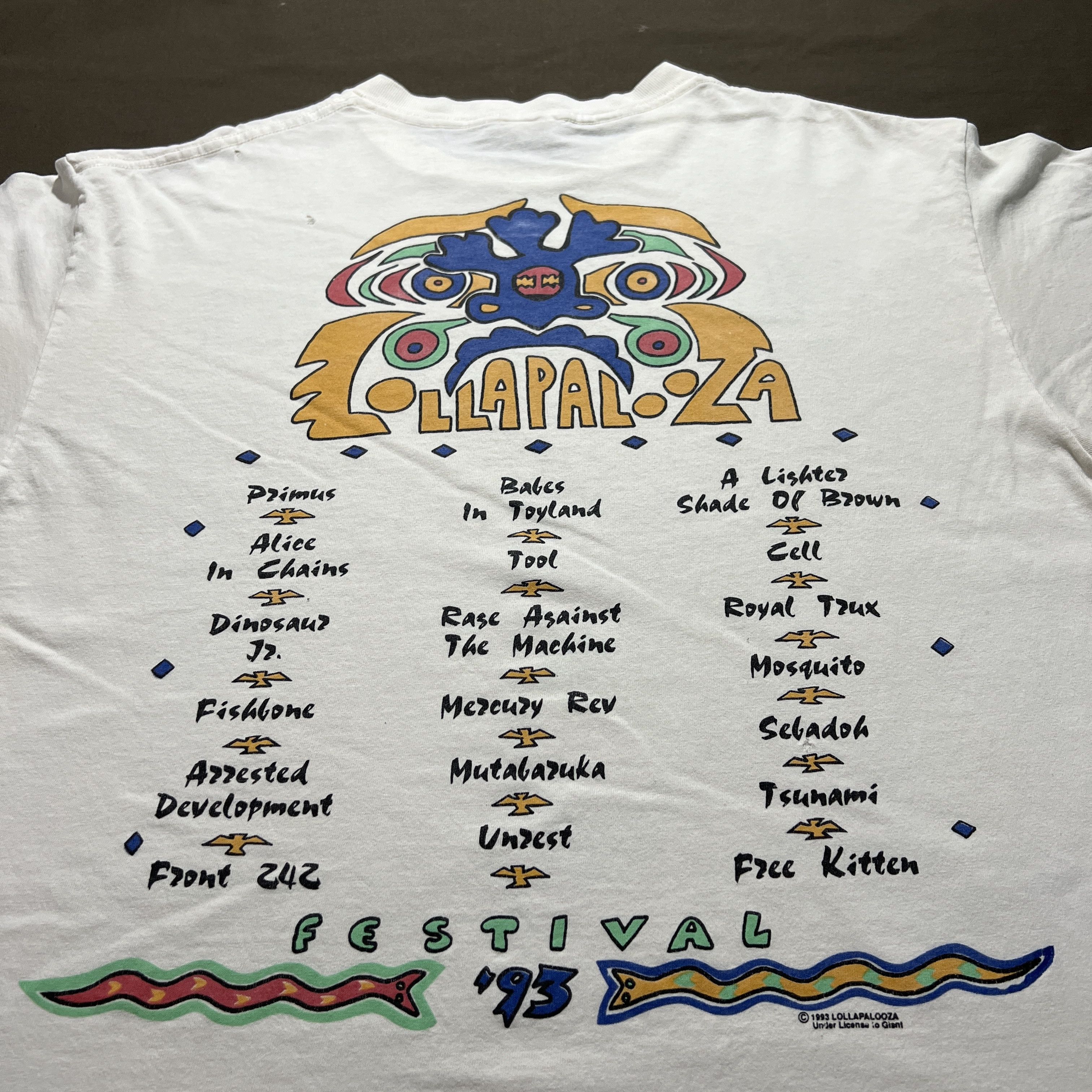 Band Tees × Vintage Vintage 90s 1993 Lollapalooza Promo Tee XL Size US XL / EU 56 / 4 - 11 Thumbnail