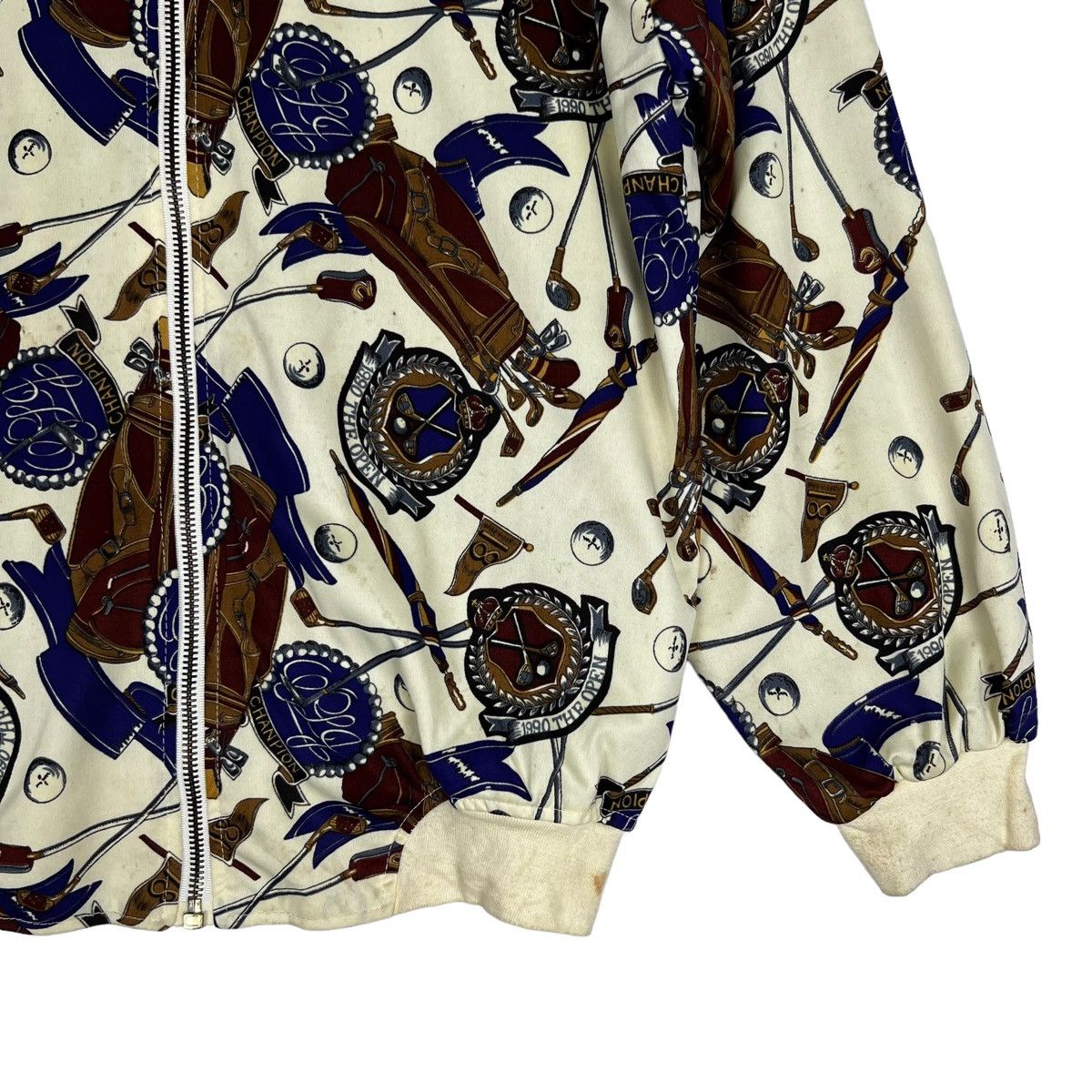 Japanese Brand Lacofonelli baroque over print bomber jacket Size L / US 10 / IT 46 - 2 Thumbnail