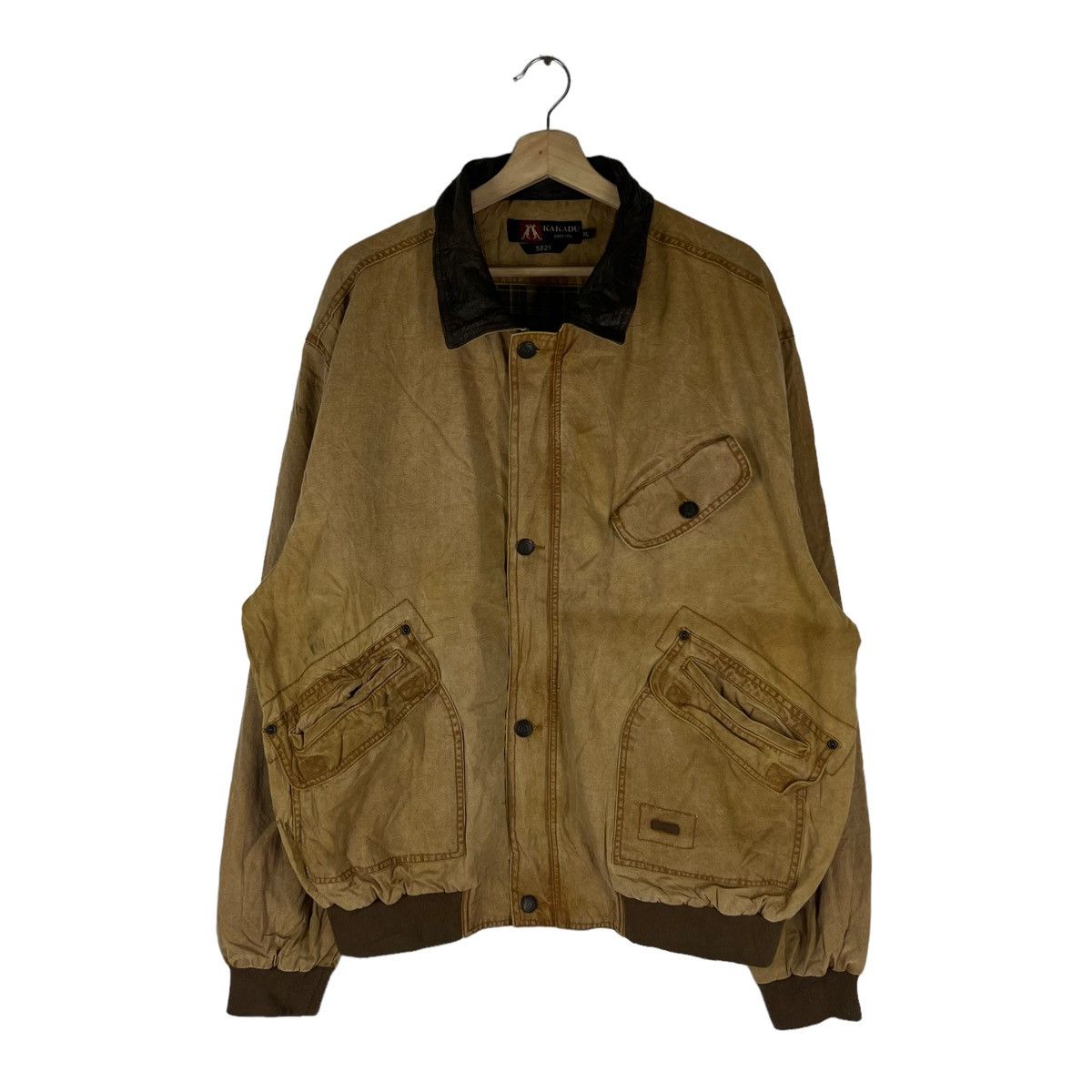 Japanese Brand RARE BOMBER JACKET KAKADU SUIDE DESIGN CARGO MULTI POCKET Size US XL / EU 56 / 4 - 1 Thumbnail