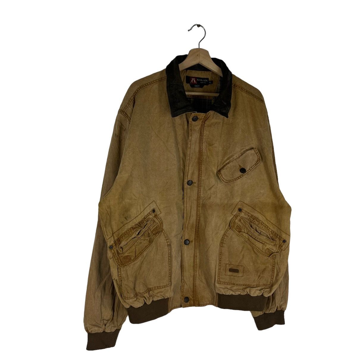 Japanese Brand RARE BOMBER JACKET KAKADU SUIDE DESIGN CARGO MULTI POCKET Size US XL / EU 56 / 4 - 3 Thumbnail