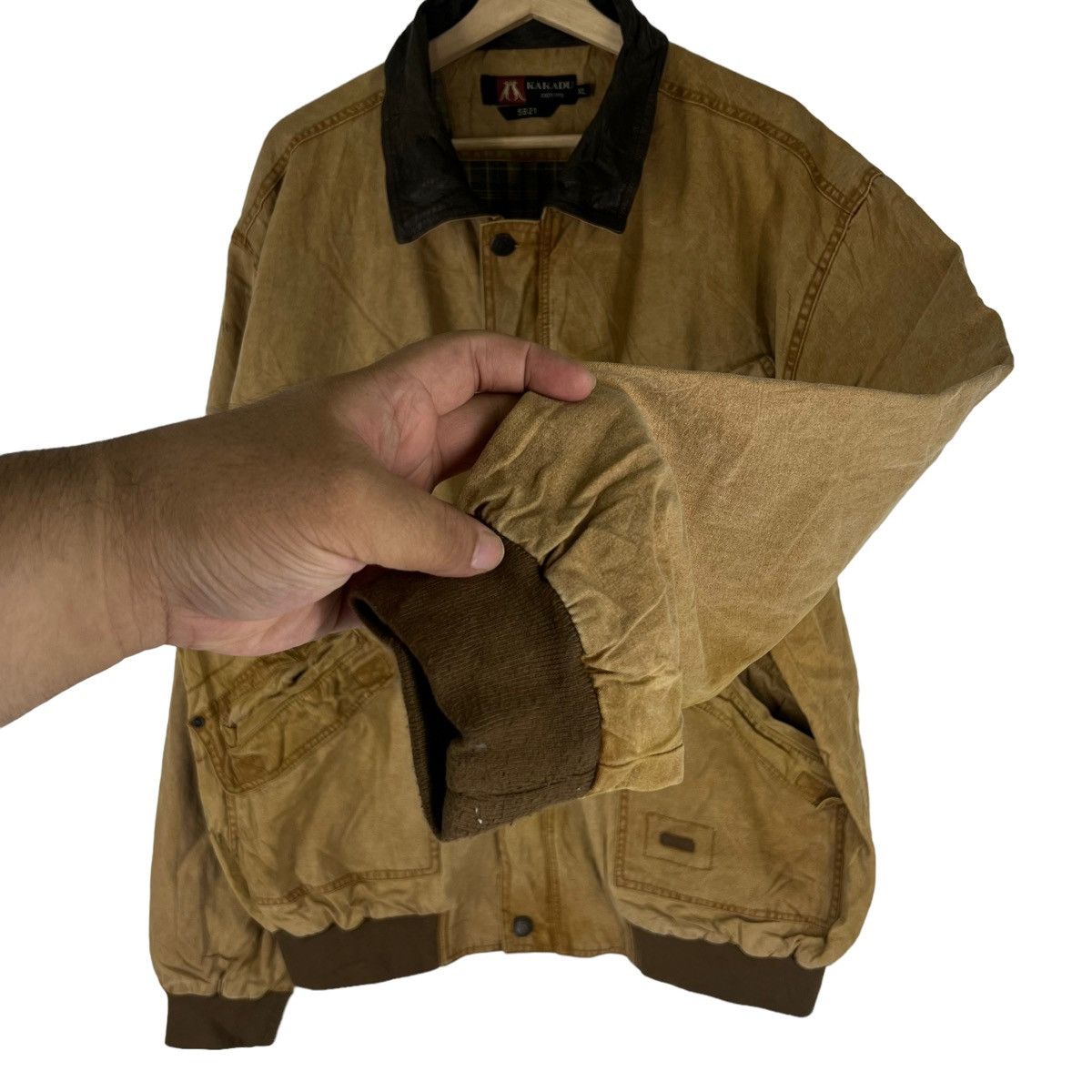 Japanese Brand RARE BOMBER JACKET KAKADU SUIDE DESIGN CARGO MULTI POCKET Size US XL / EU 56 / 4 - 6 Thumbnail