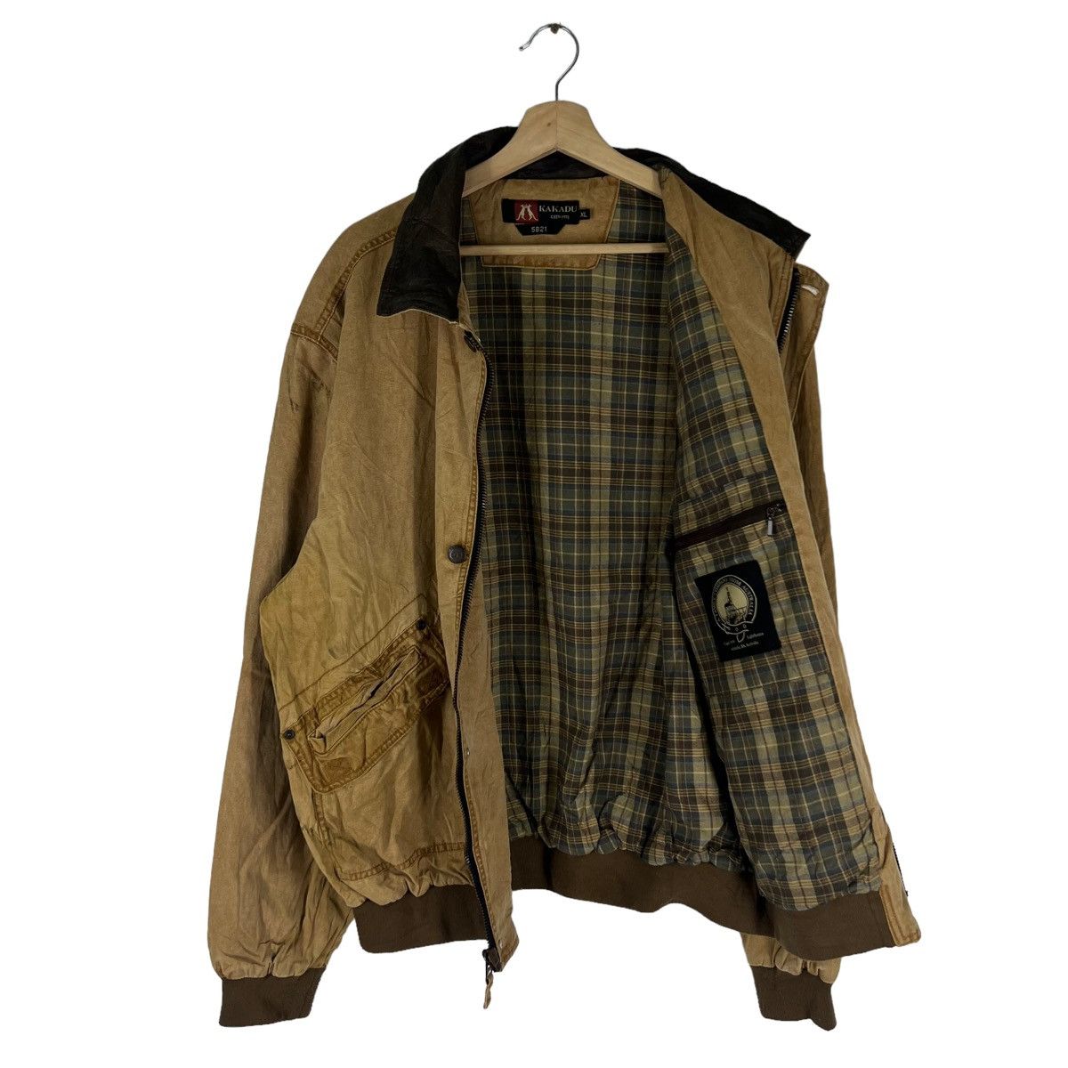 Japanese Brand RARE BOMBER JACKET KAKADU SUIDE DESIGN CARGO MULTI POCKET Size US XL / EU 56 / 4 - 8 Thumbnail