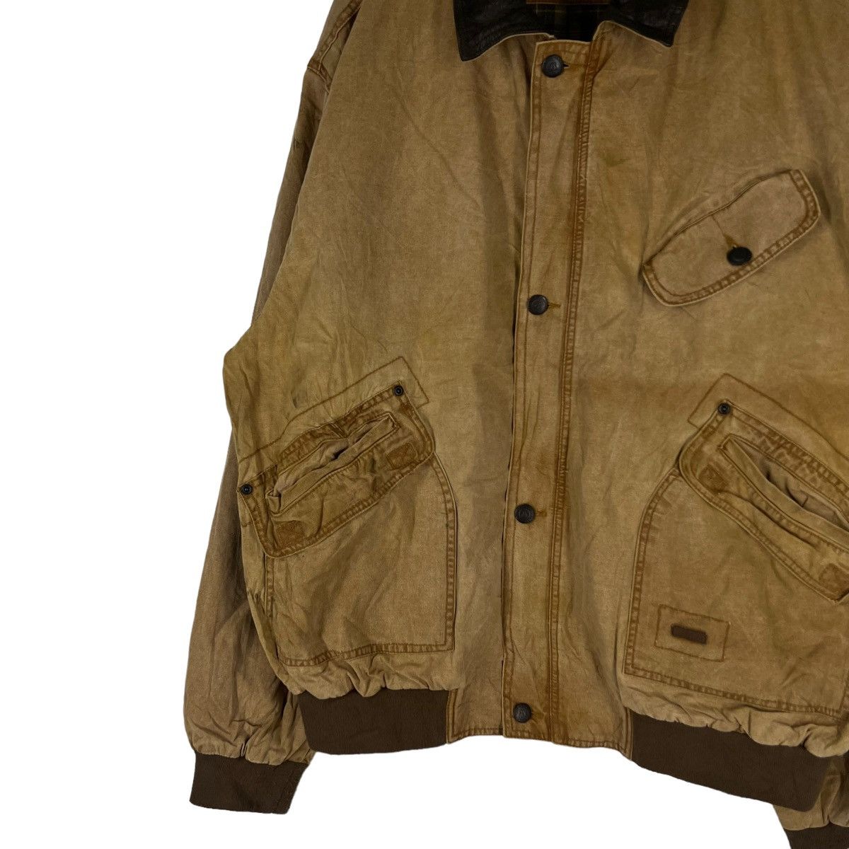 Japanese Brand RARE BOMBER JACKET KAKADU SUIDE DESIGN CARGO MULTI POCKET Size US XL / EU 56 / 4 - 4 Thumbnail