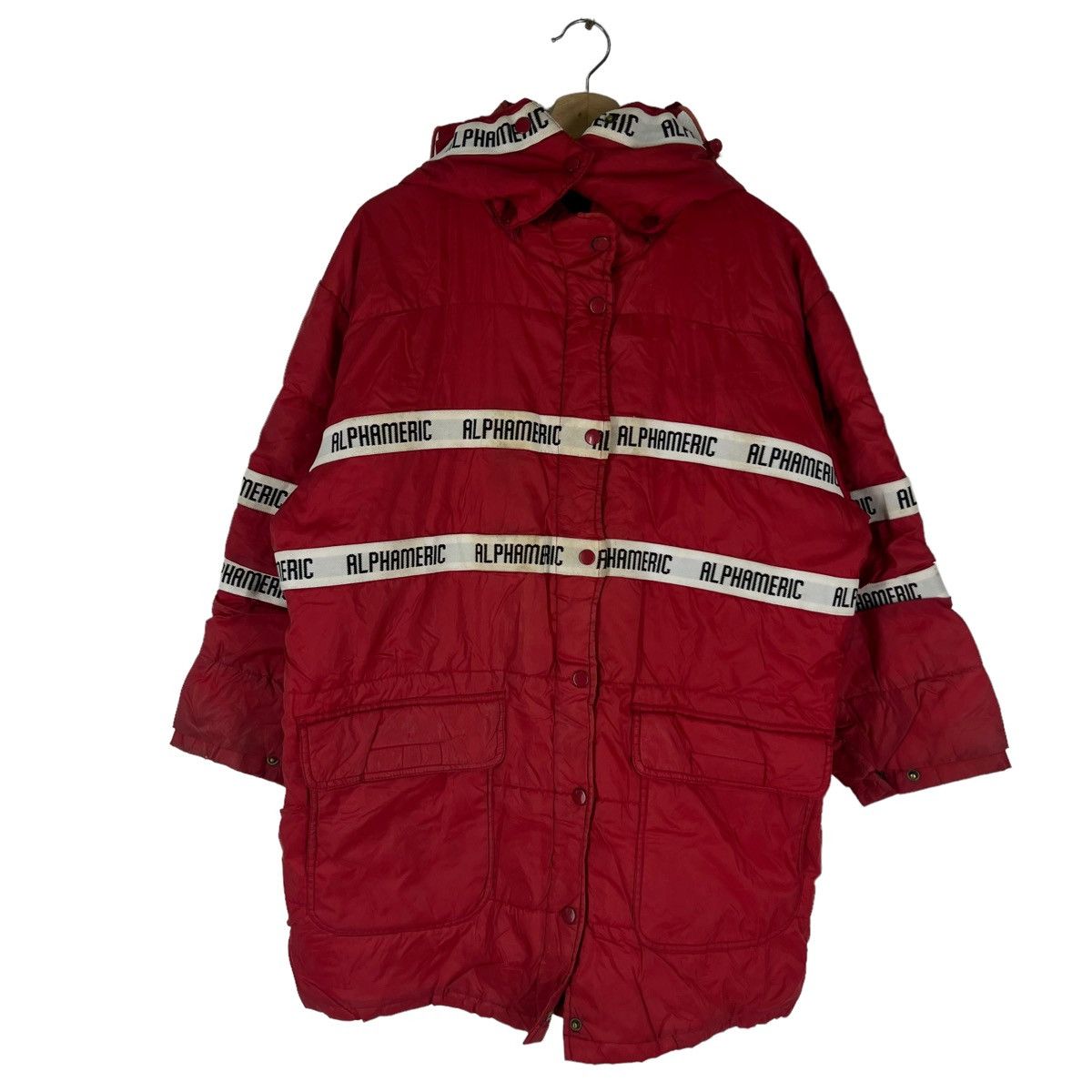 Japanese Brand VINTAGE LONG JACKET ALPHA MERIC JAPAN MADE SIDE TAPE DESIGN Size US M / EU 48-50 / 2 - 1 Thumbnail