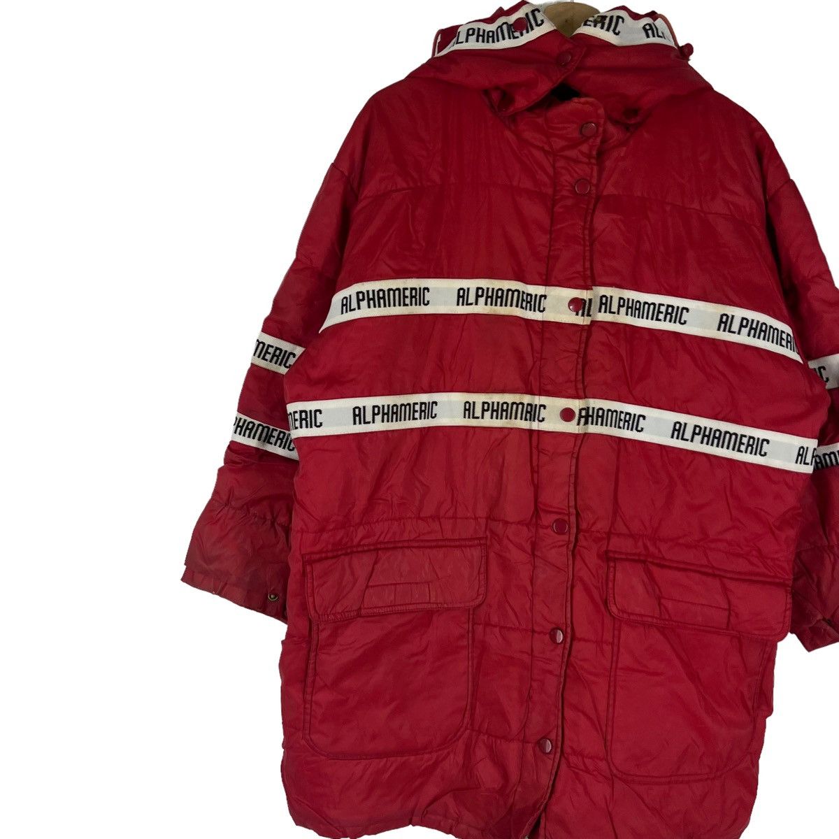 Japanese Brand VINTAGE LONG JACKET ALPHA MERIC JAPAN MADE SIDE TAPE DESIGN Size US M / EU 48-50 / 2 - 4 Thumbnail