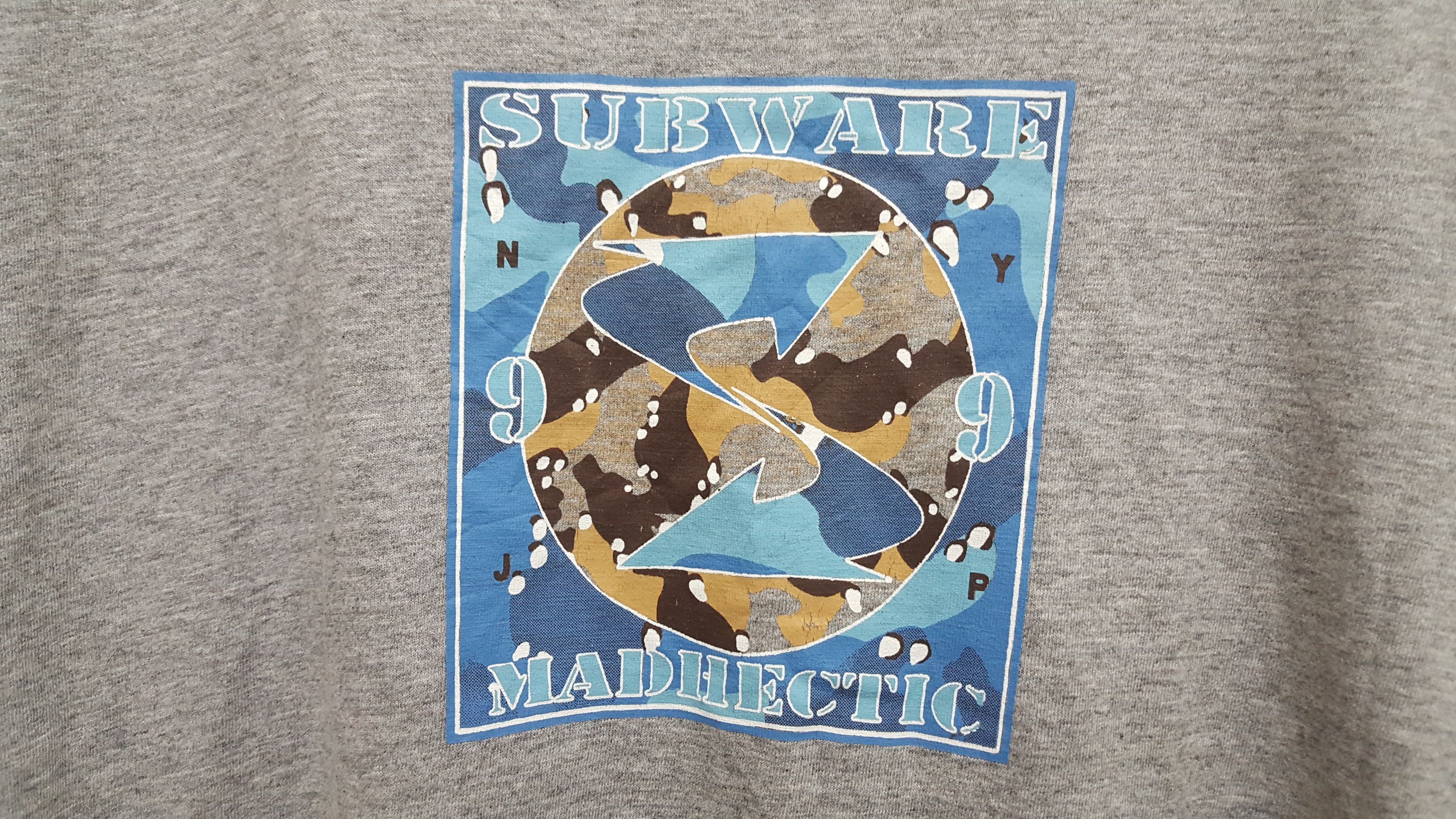 Subware 🔥🔥🔥 1999 SUBWARE NY x MADHECTIC JP RARE STREETWARE TEE Size US L / EU 52-54 / 3 - 4 Thumbnail