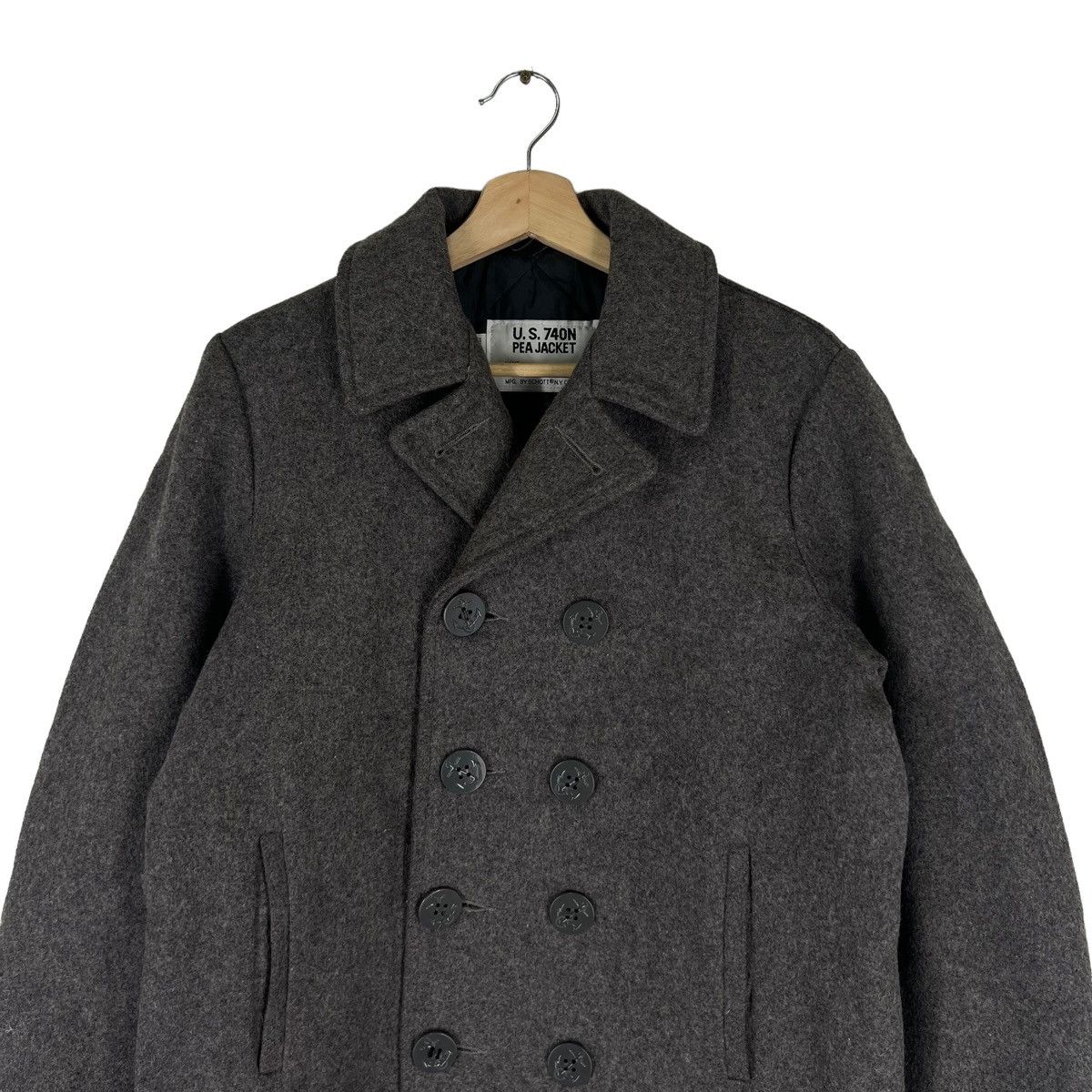 Schott VINTAGE U.S. 740N PEA JACKET DOUBLE BREAST MADE IN USA Size US M / EU 48-50 / 2 - 3 Thumbnail